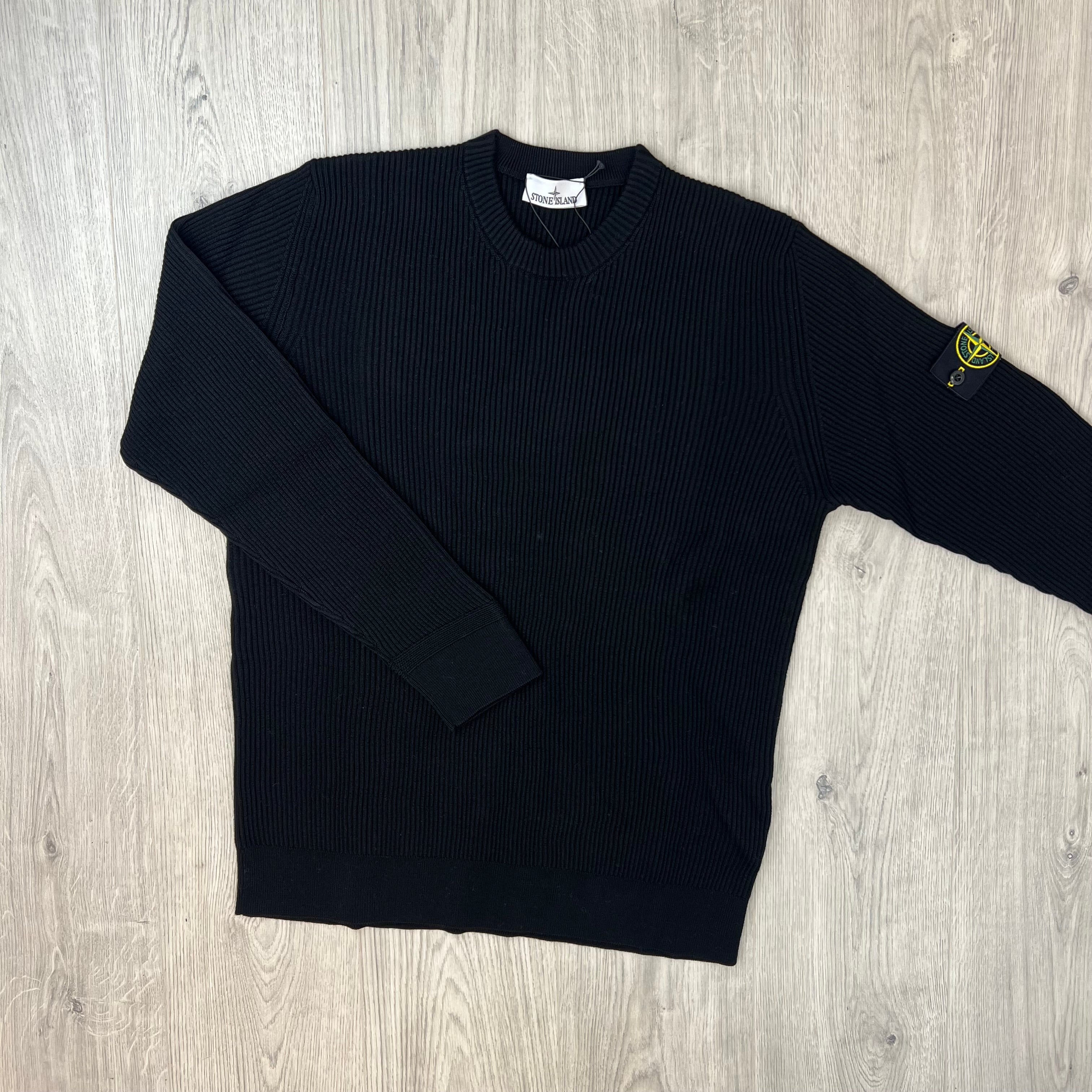 Stone Island Knit Sweatshirt - Black