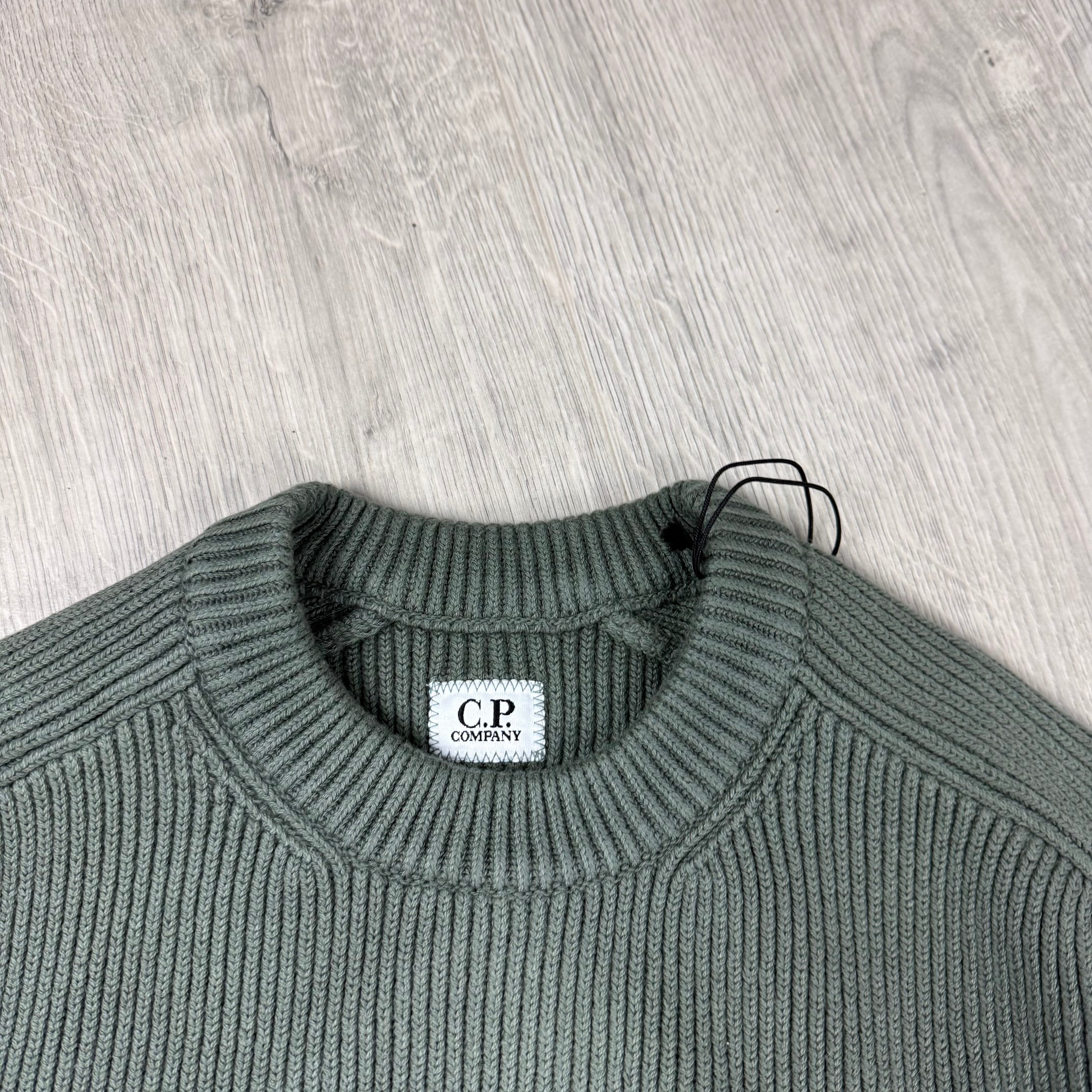 CP Company Knit Sweatshirt - Gunmetal
