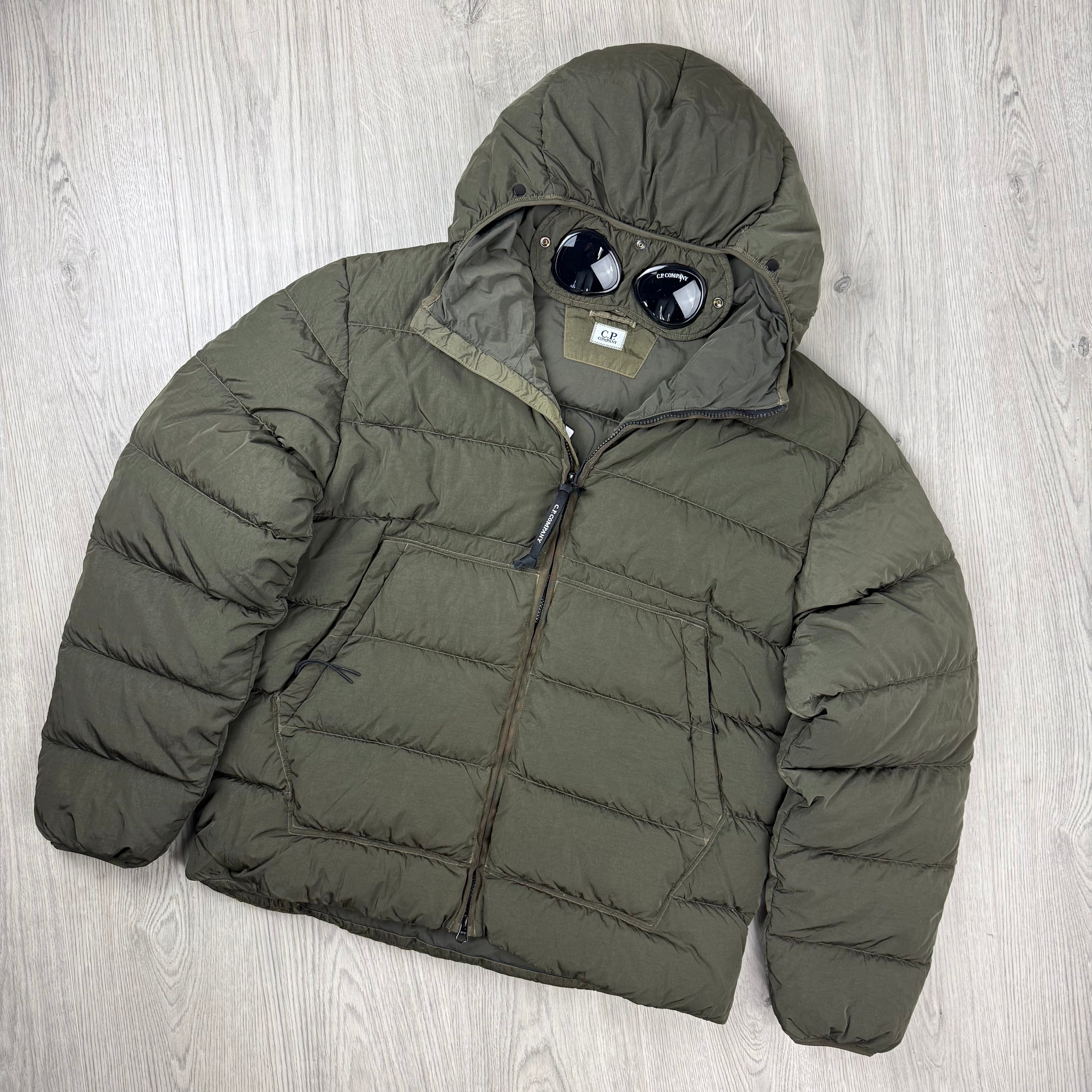 CP Company Chrome Goggle Down Jacket - Ivy Green