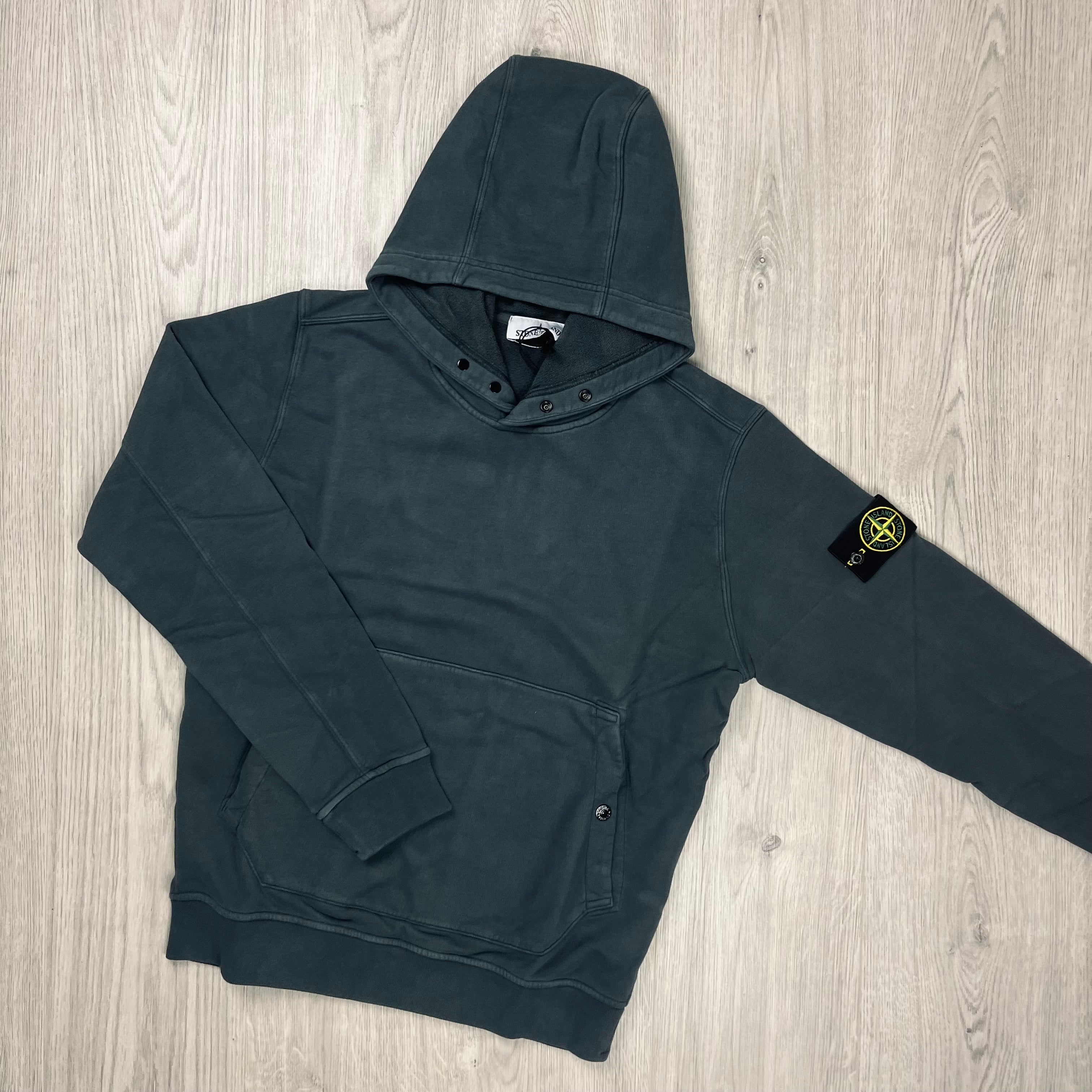 Stone Island Dyed Hoodie - Lead Grey