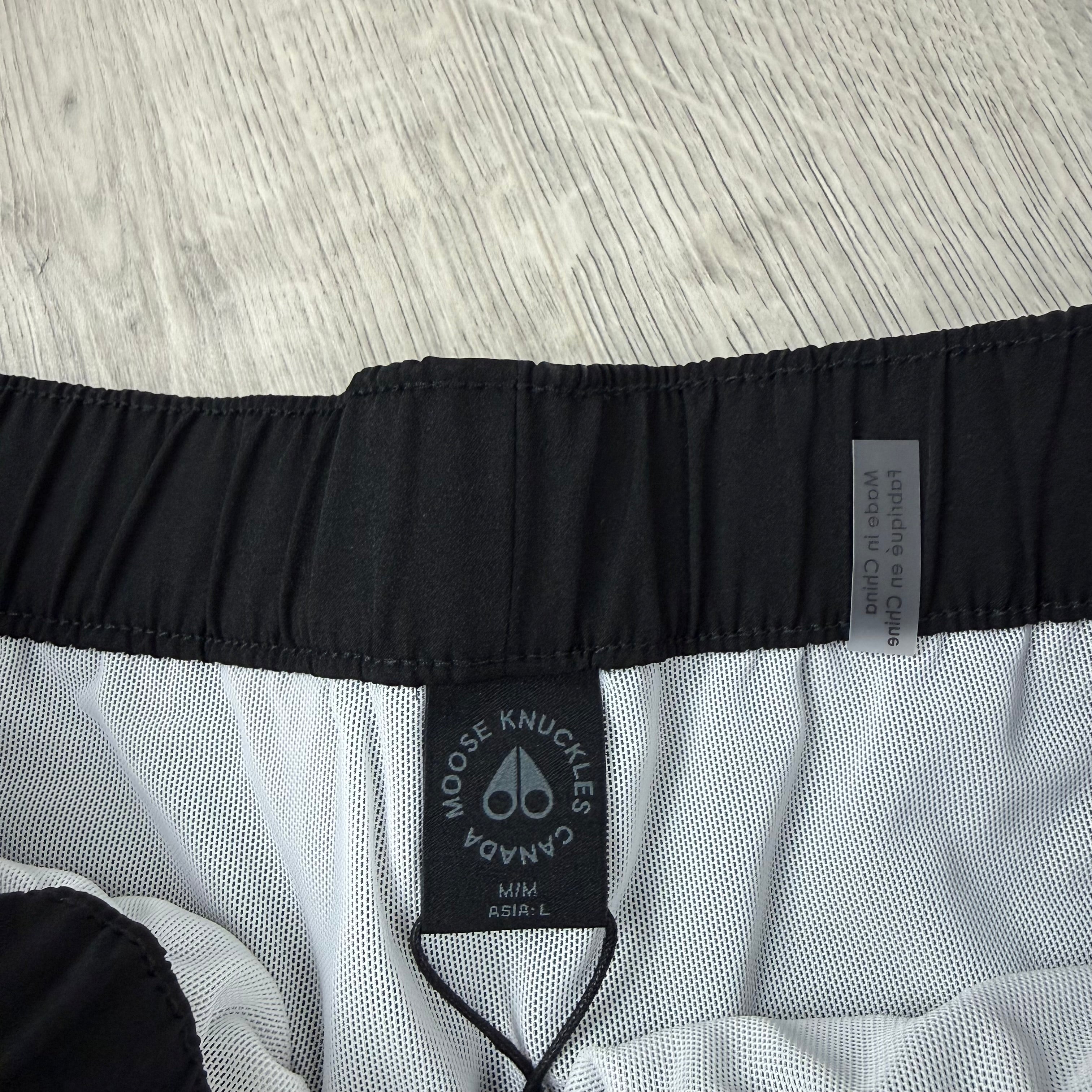 Moose Knuckles 'Logo' Swim Shorts - Black