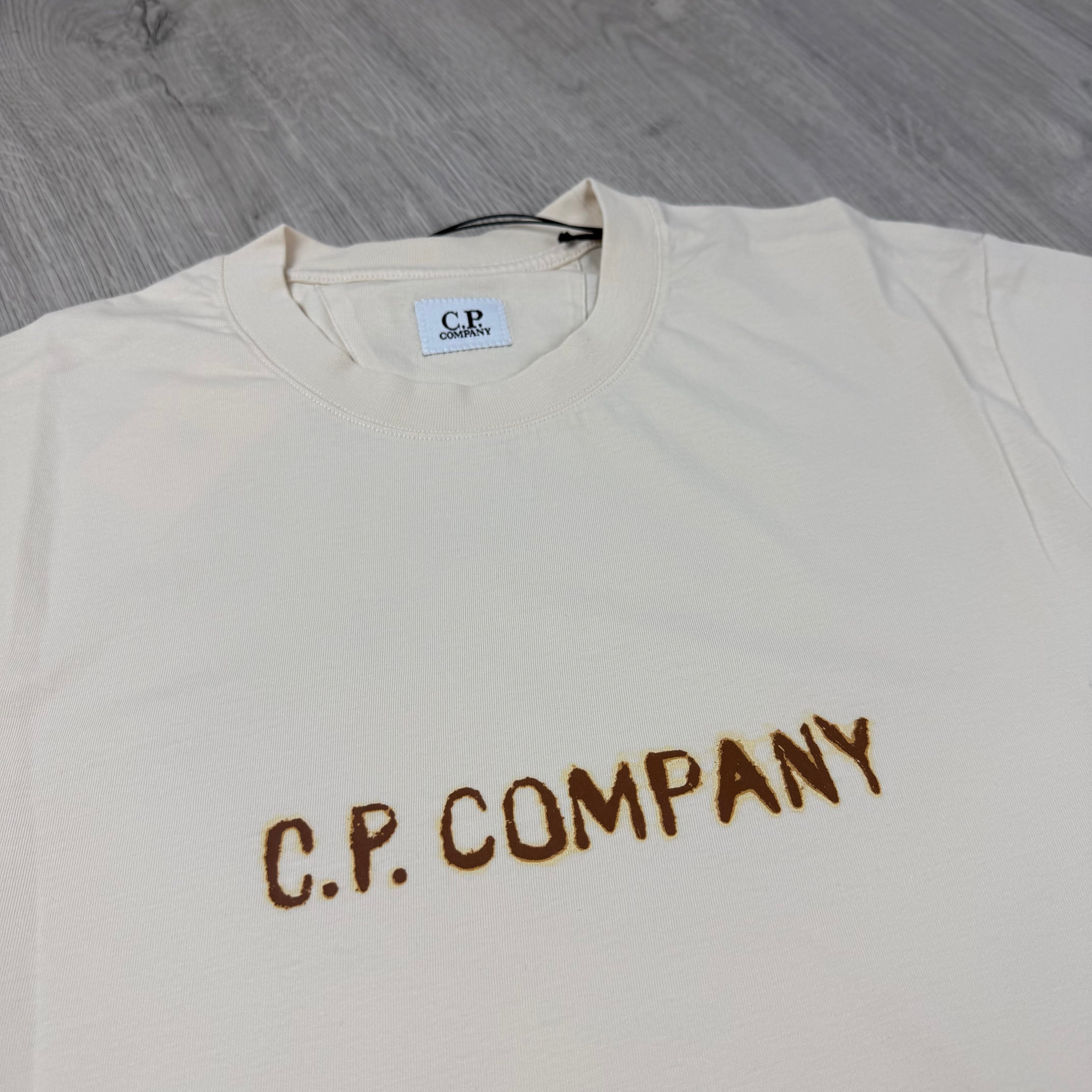 CP Company Printed T-Shirt - Pistachio Shell