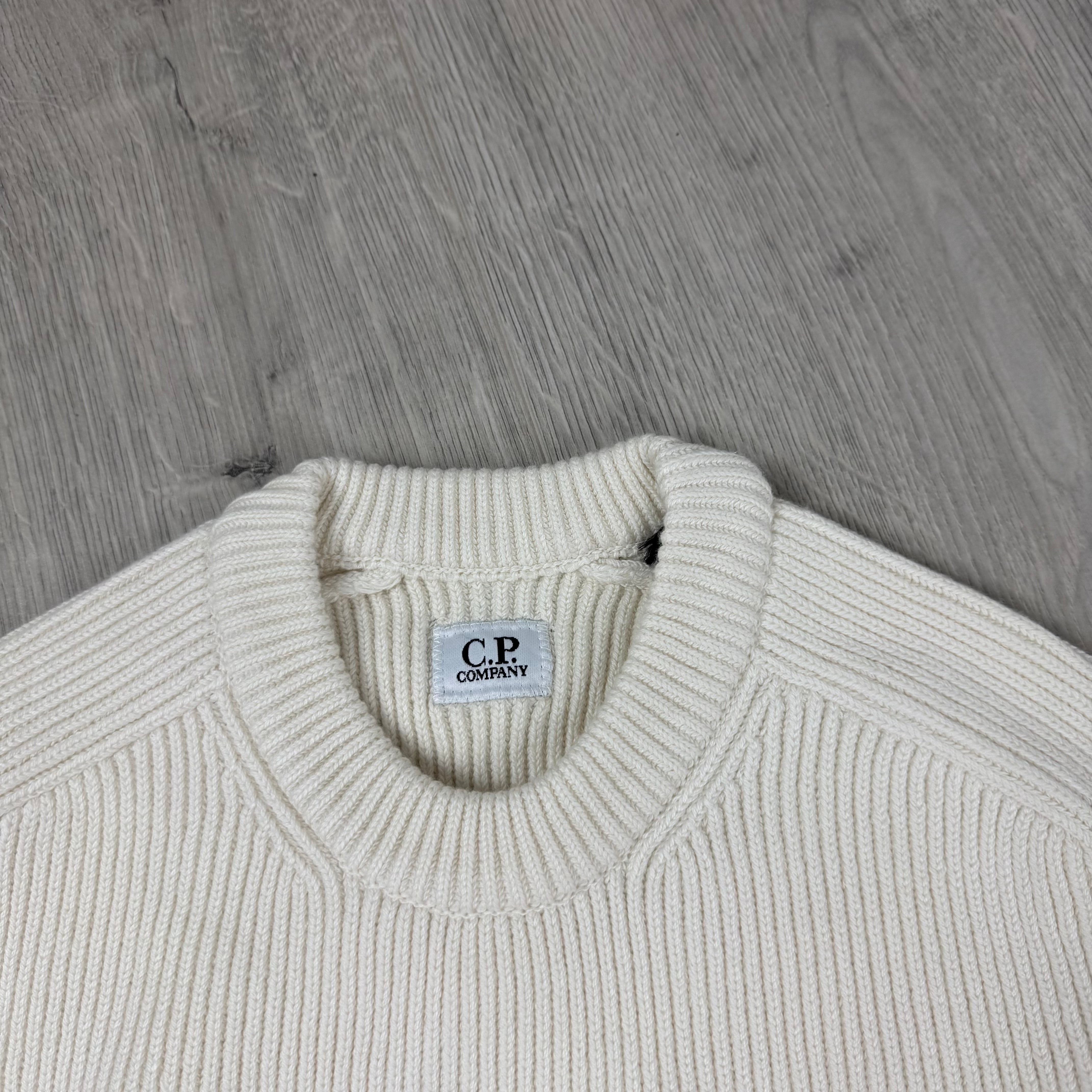 CP Company Knit Sweatshirt - White