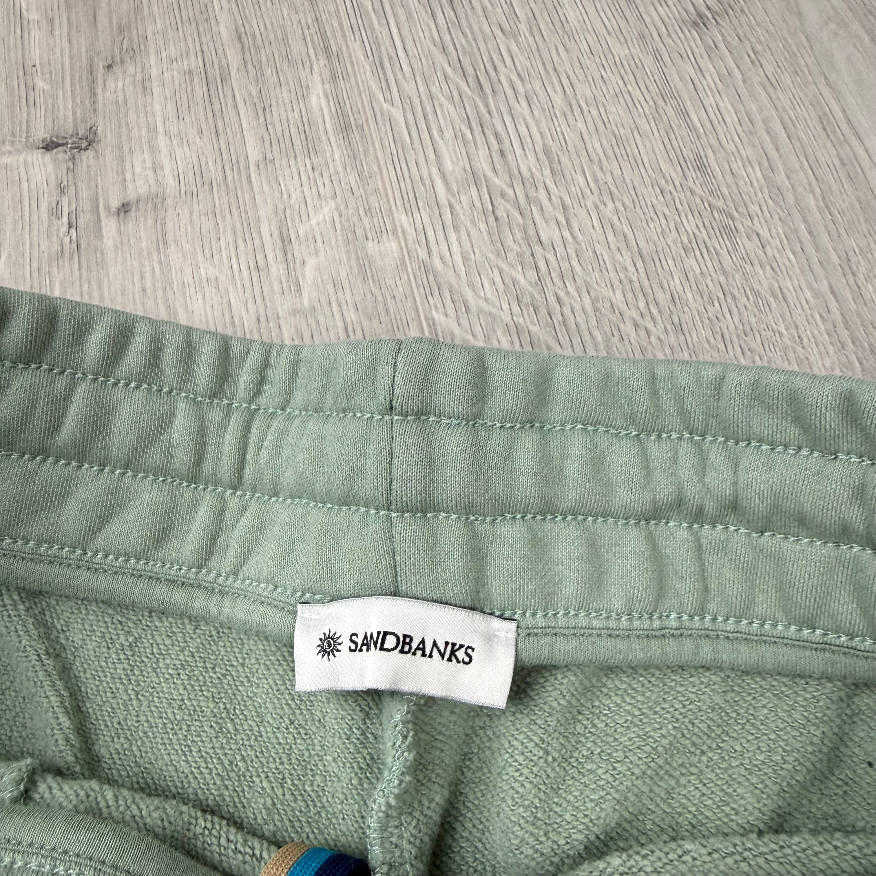 Sandbanks Badge Logo Jersey Shorts - Sage