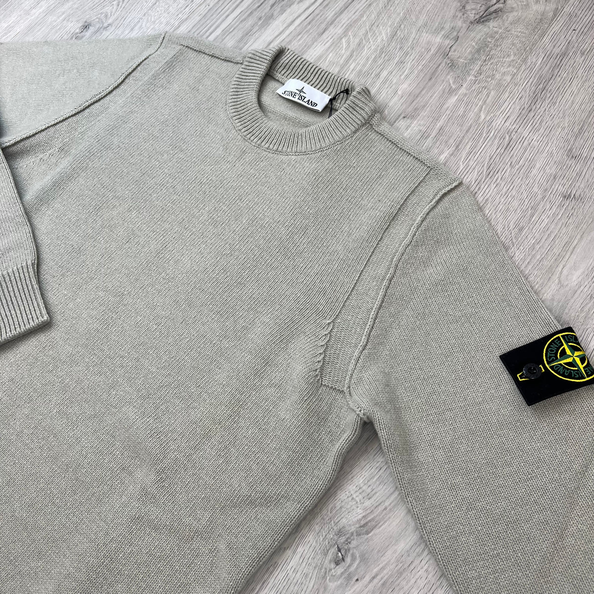 Stone Island Lambswool Knit Sweatshirt - Sand