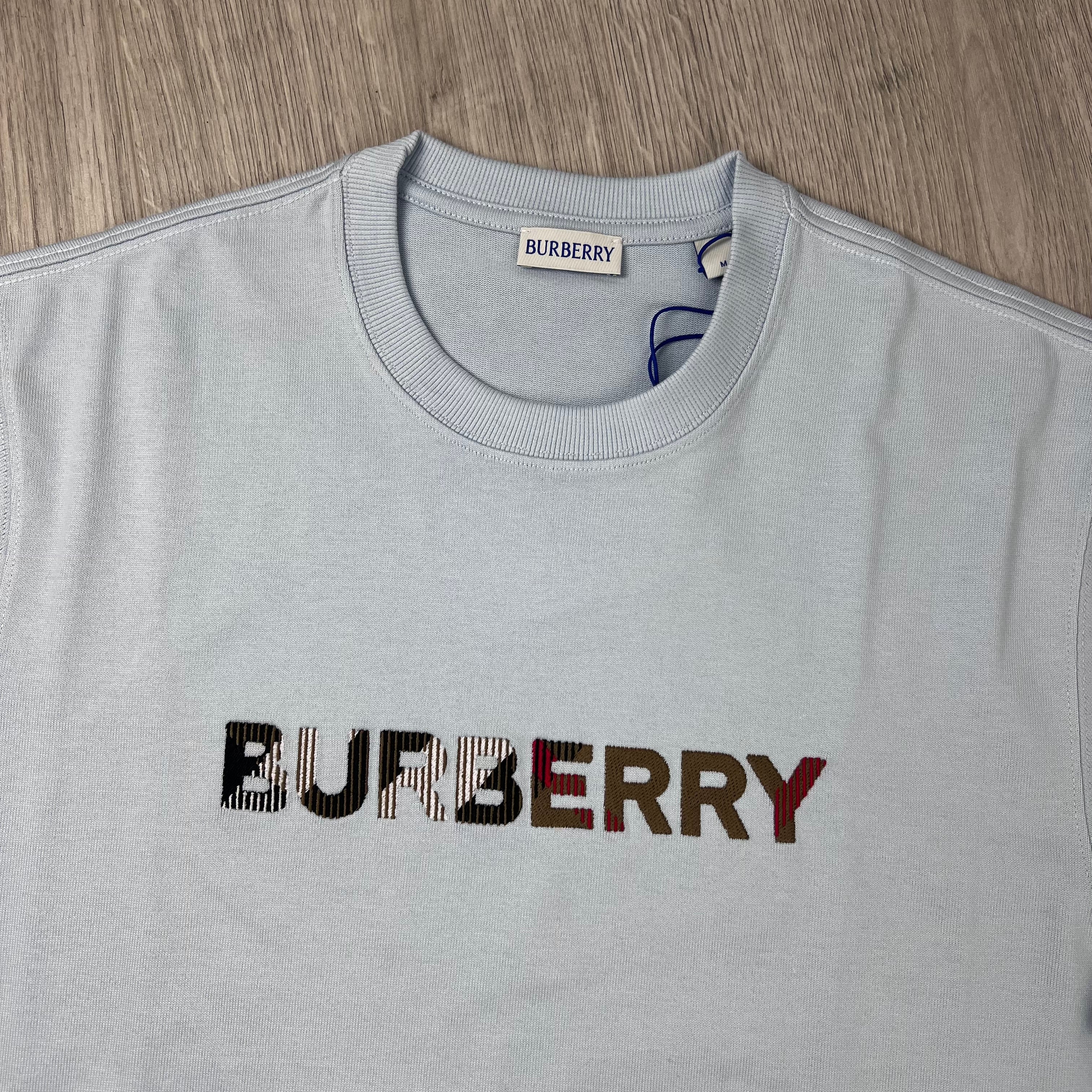 Burberry 'Ellison' T-Shirt - Pale Blue