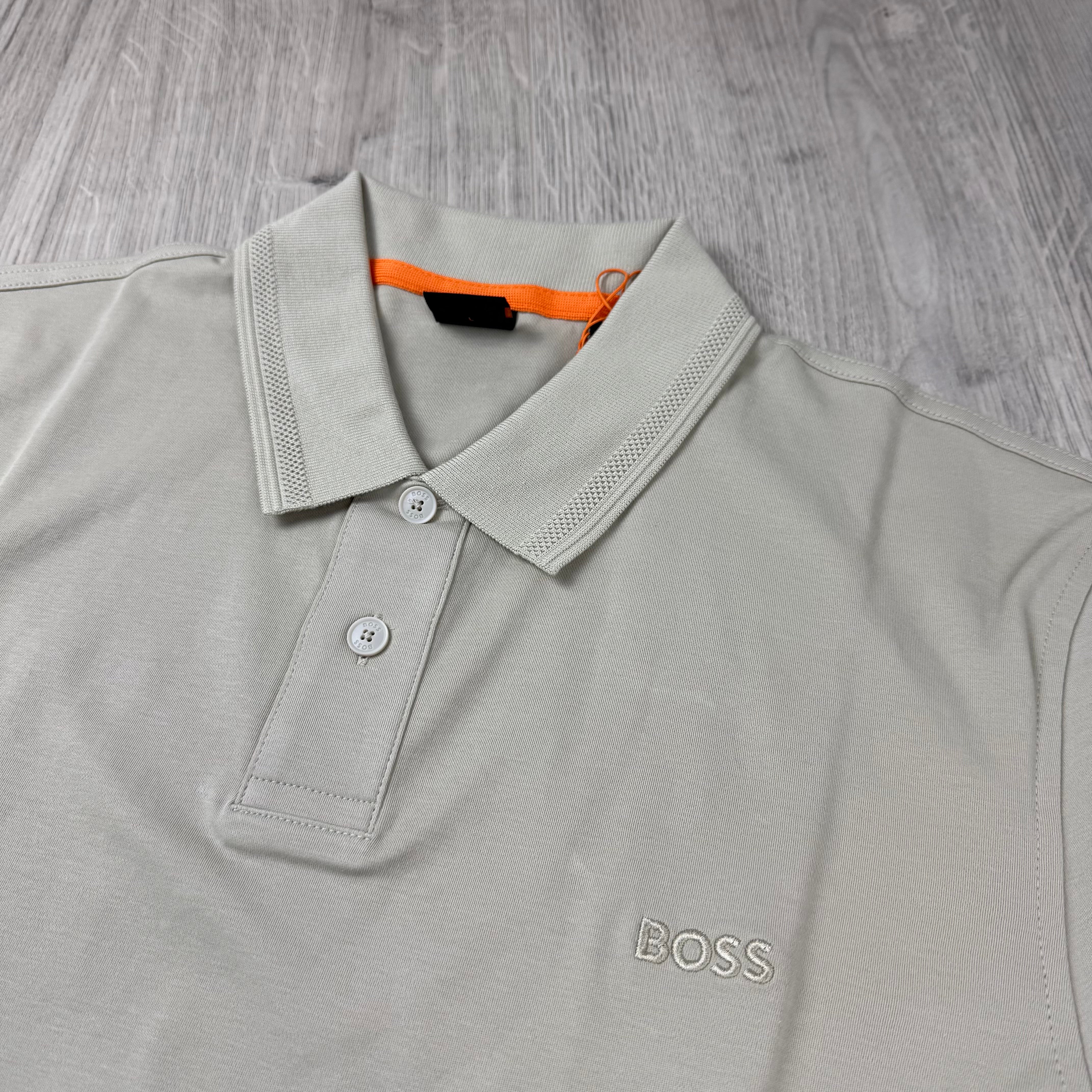 Hugo Boss Long Sleeve Polo Shirt - Beige