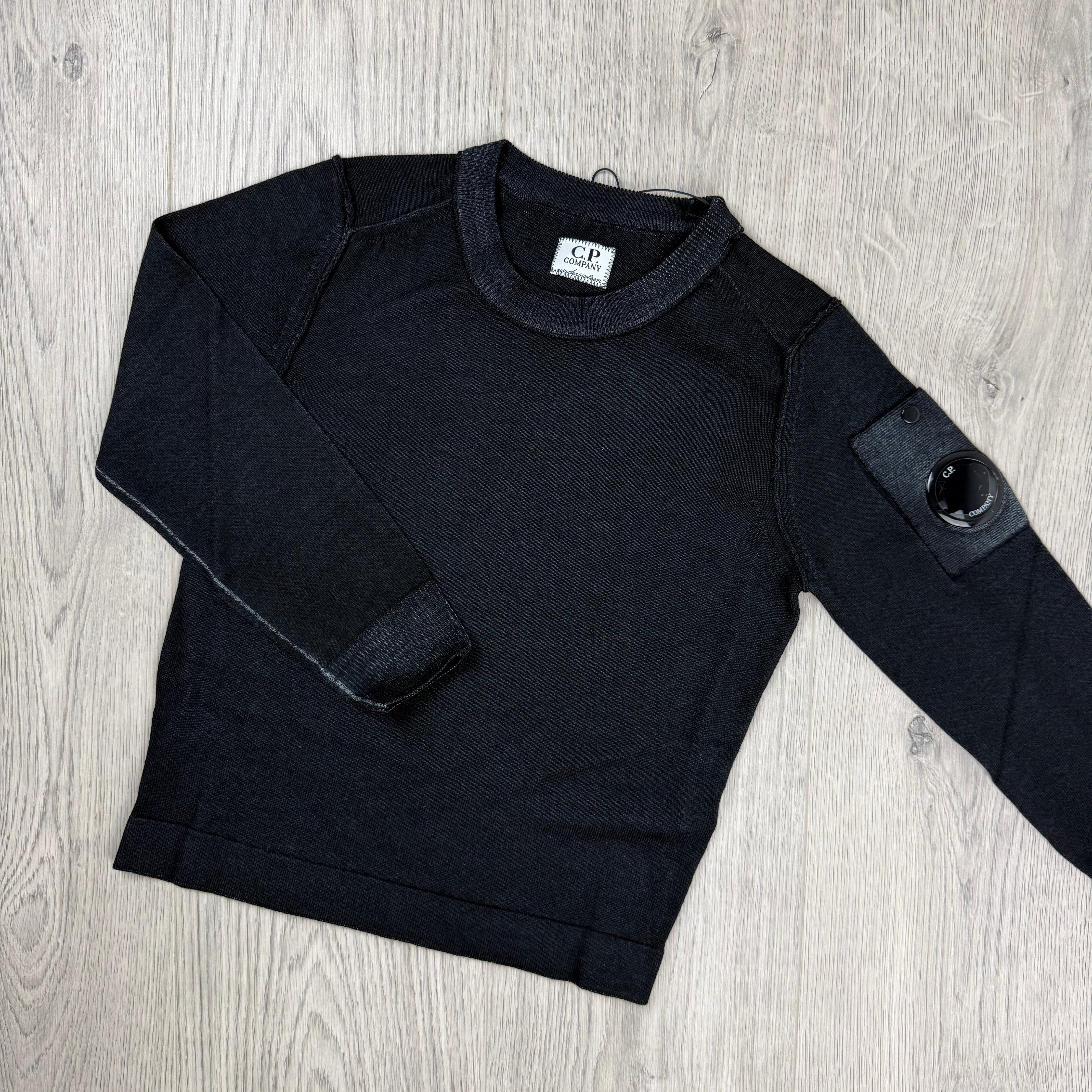 CP Company Junior Knit Sweatshirt - Black