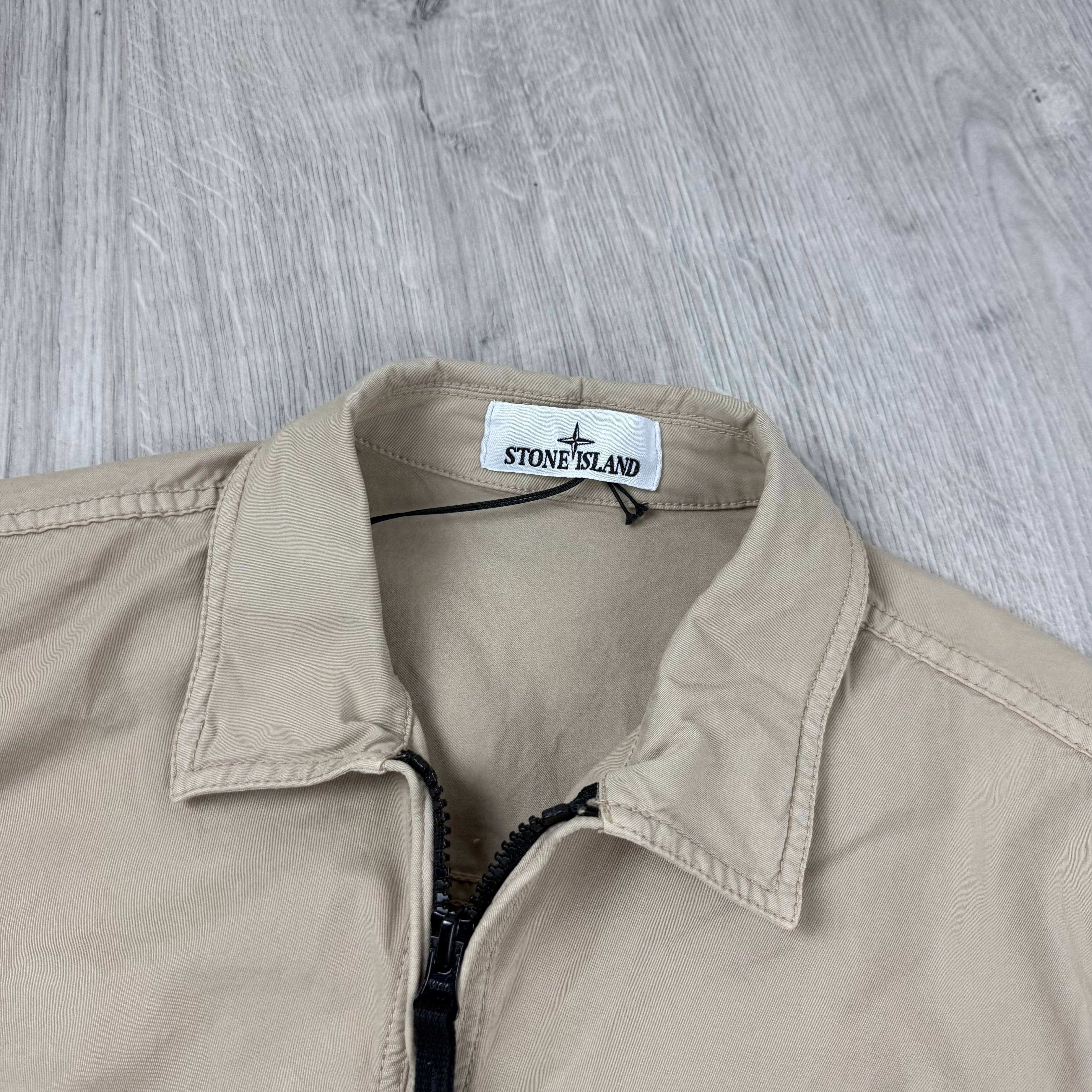 Stone Island Zip Overshirt - Desert