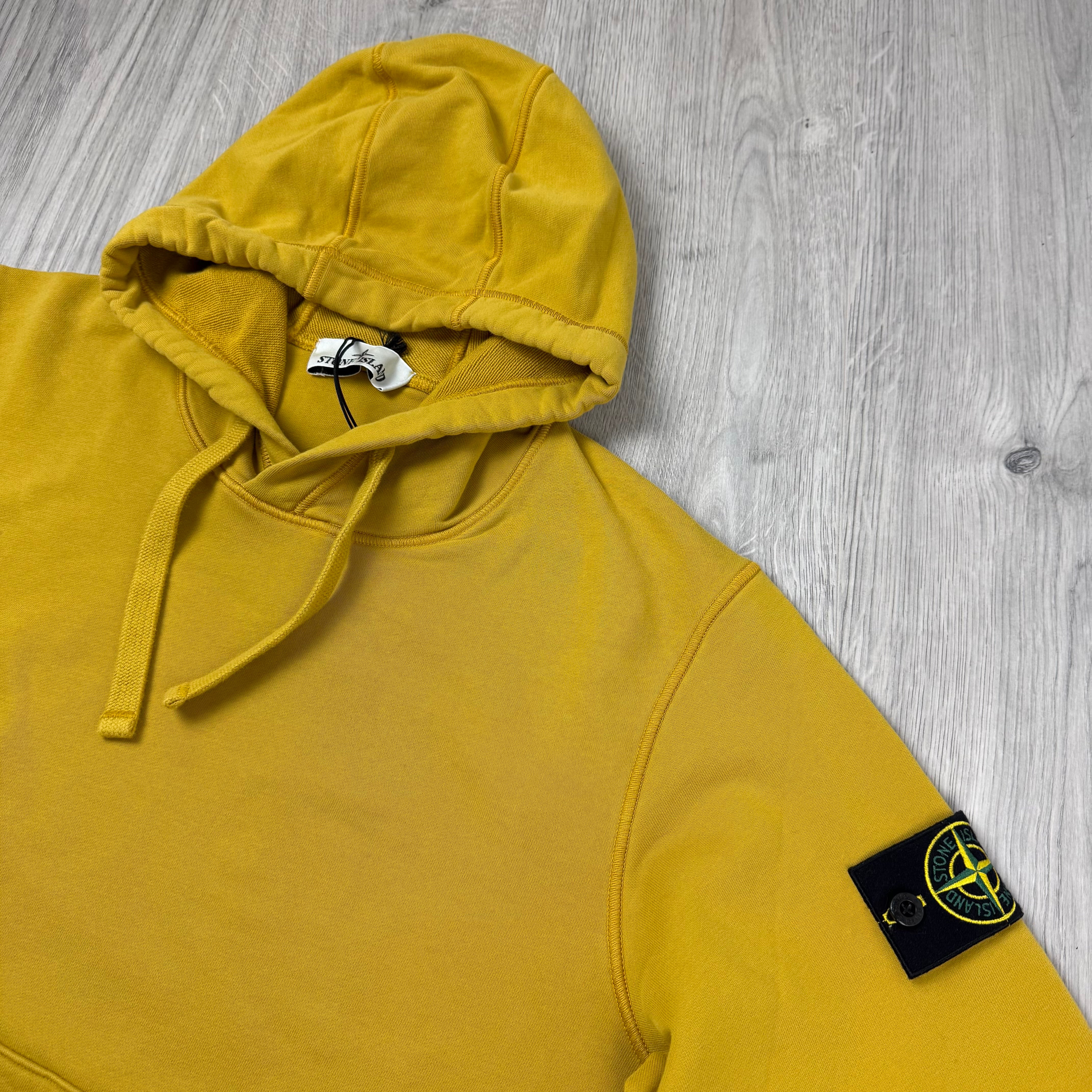 Stone Island Dyed Hoodie - Mustard