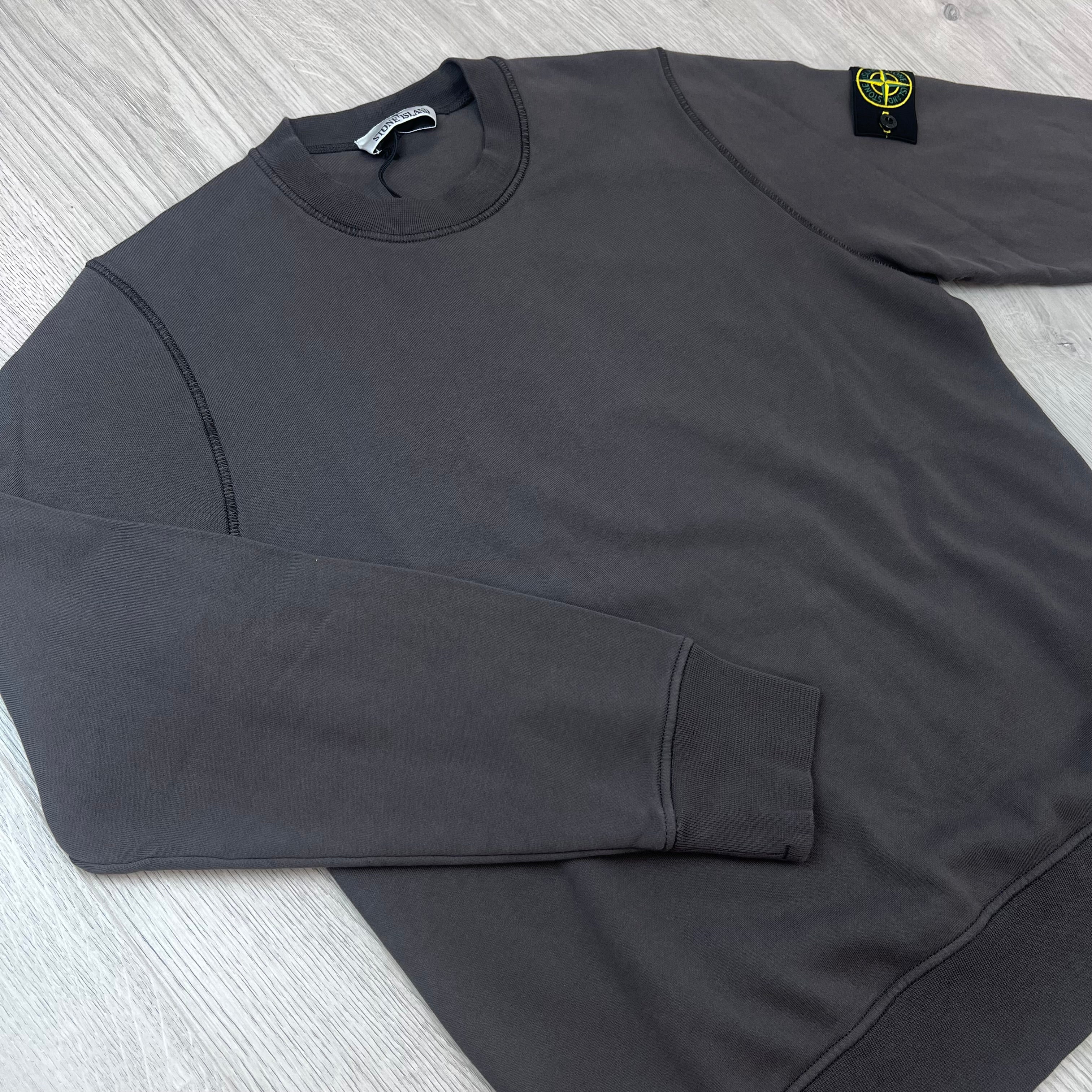 Stone Island Dyed Sweatshirt - Charcoal