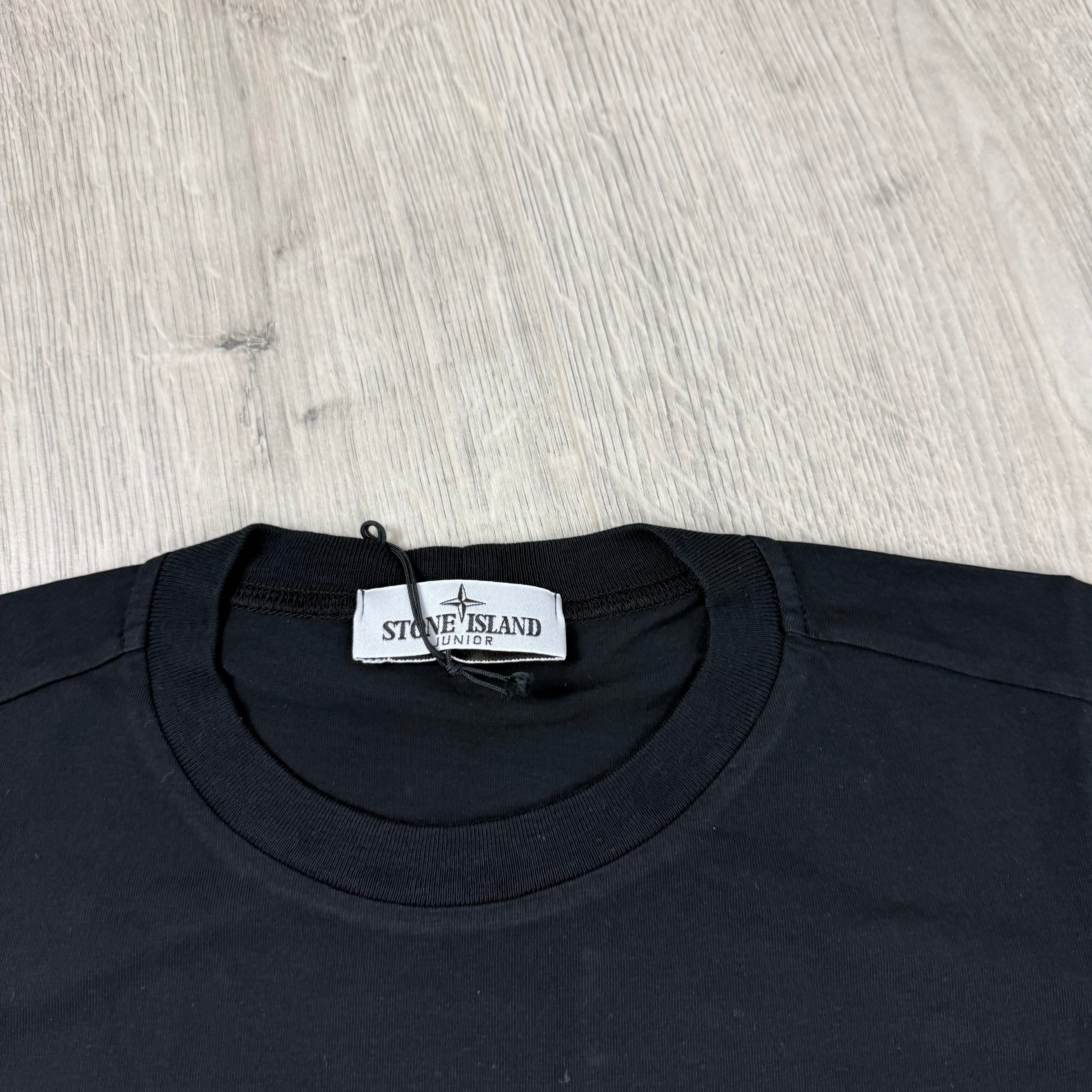 Stone Island Junior Patch T-Shirt - Black