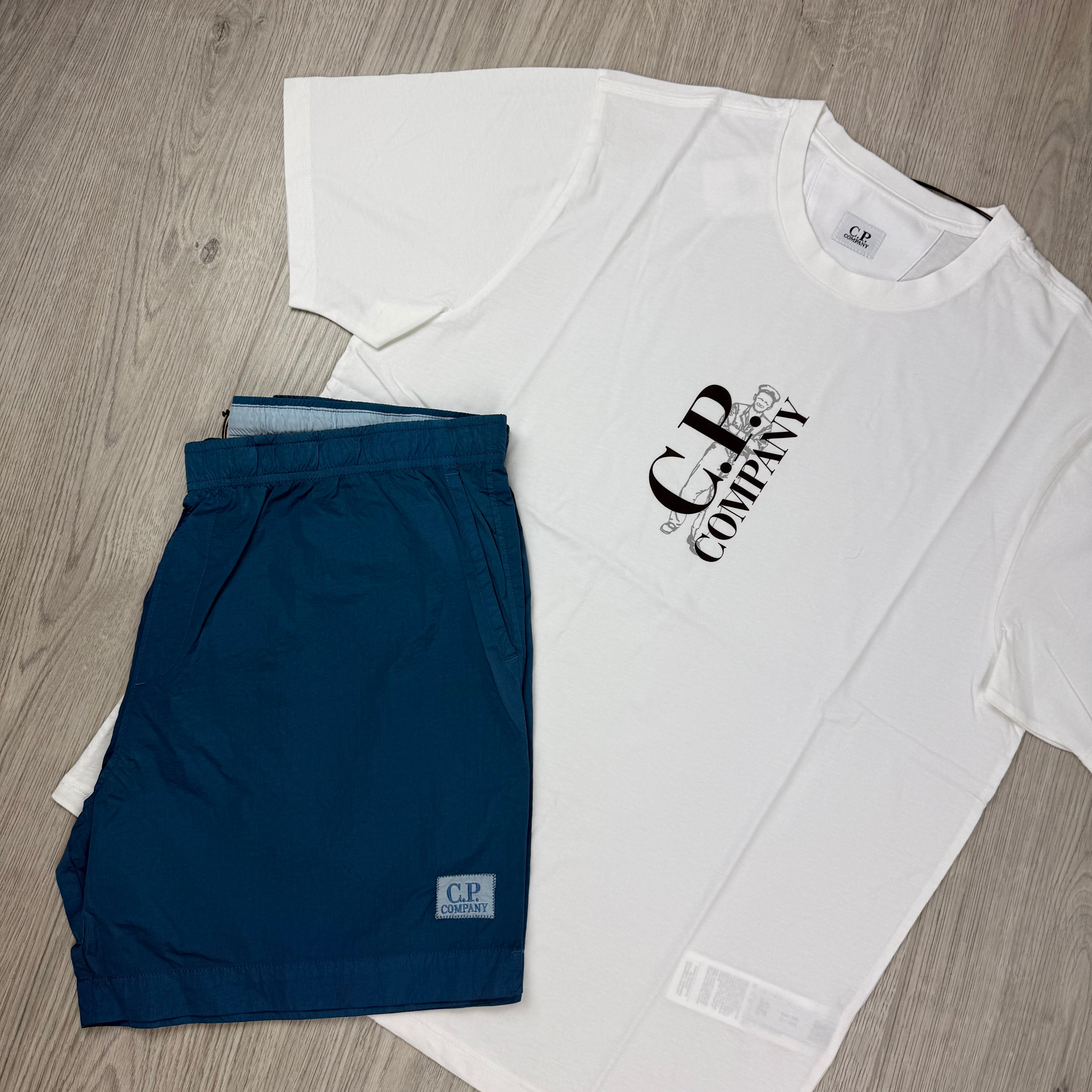 CP Company Holiday Set - White/Ink Blue