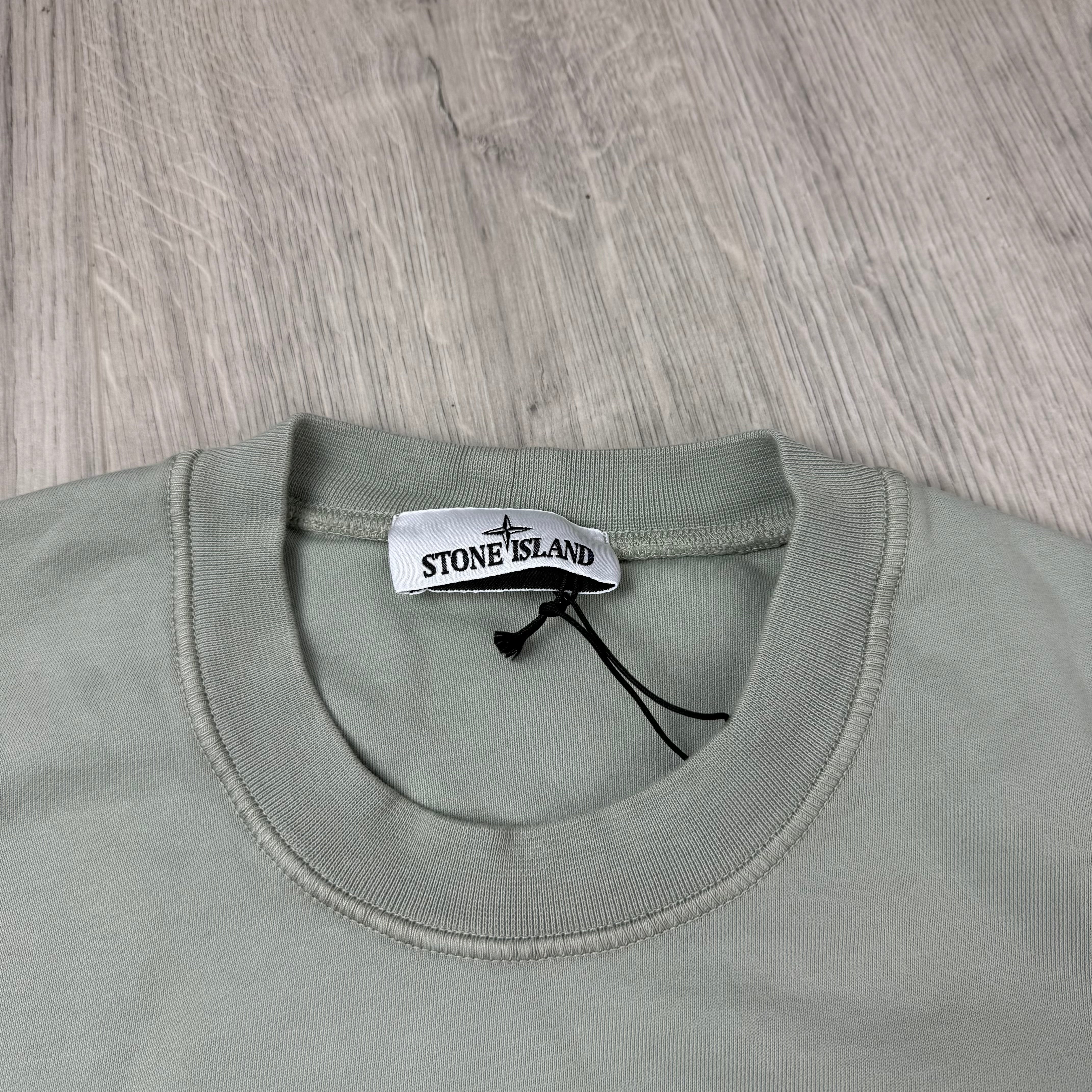 Stone Island Dyed Sweatshirt - Sage