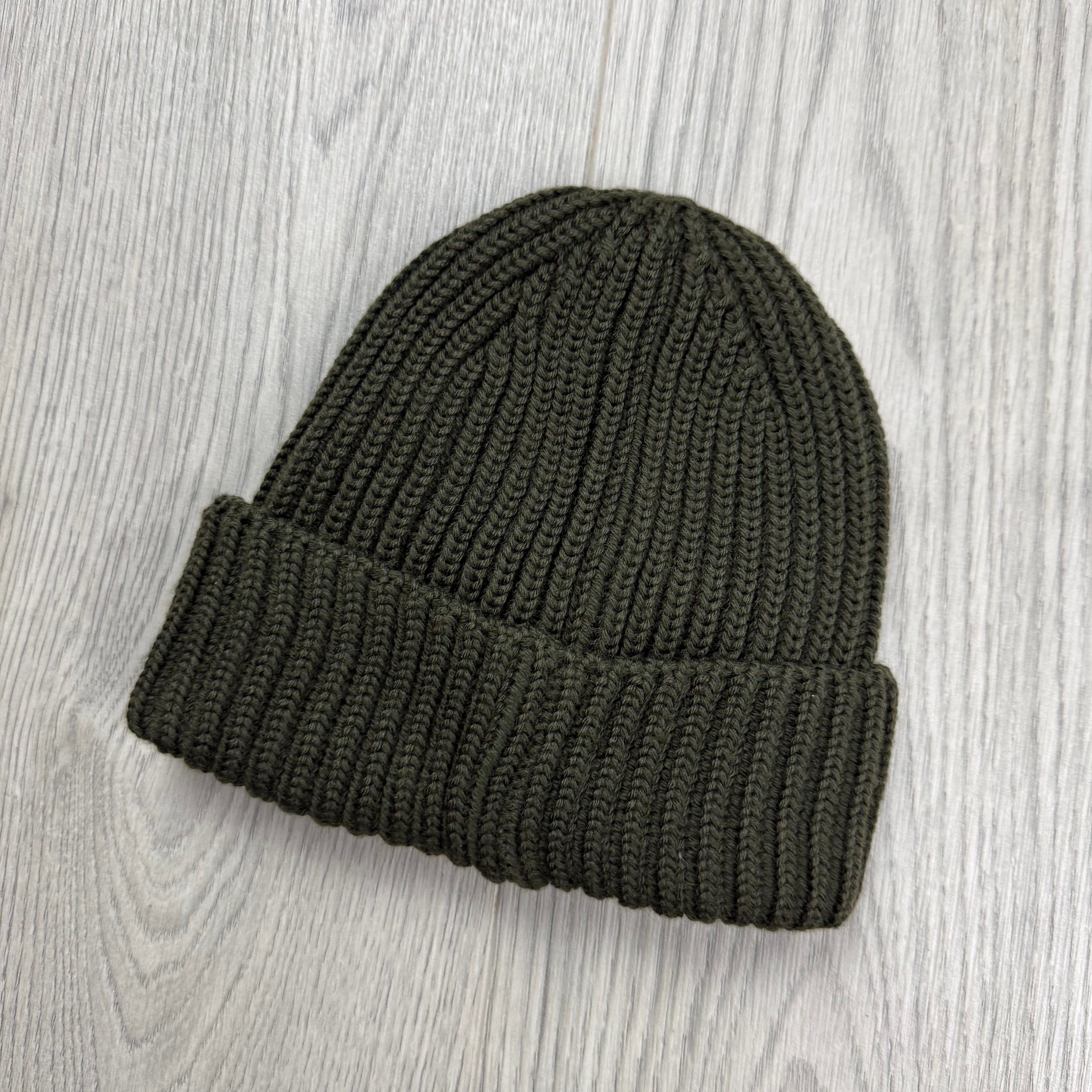 CP Company Junior Goggle Beanie - Ivy Green