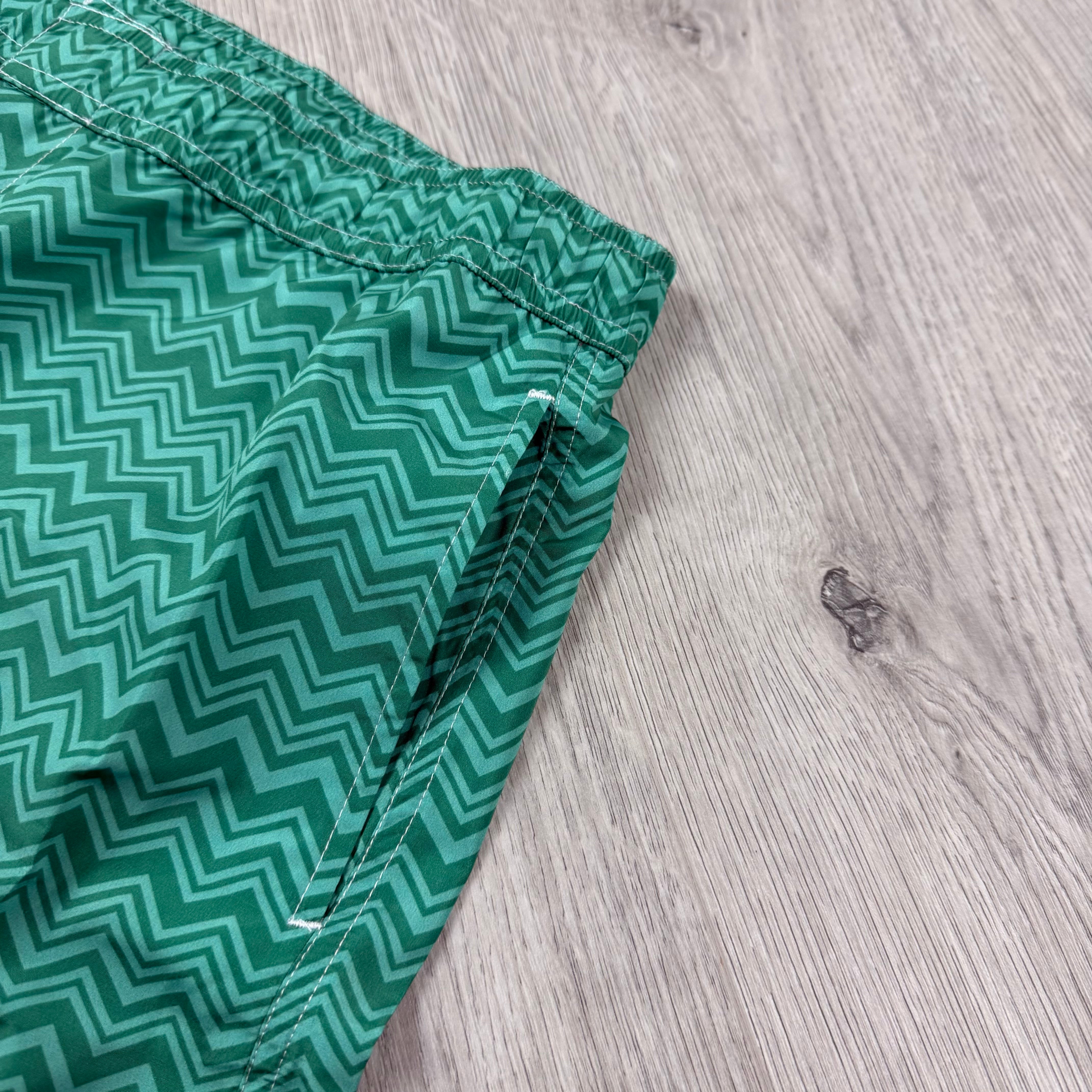 Missoni Chevron Swim Shorts - Sea Green