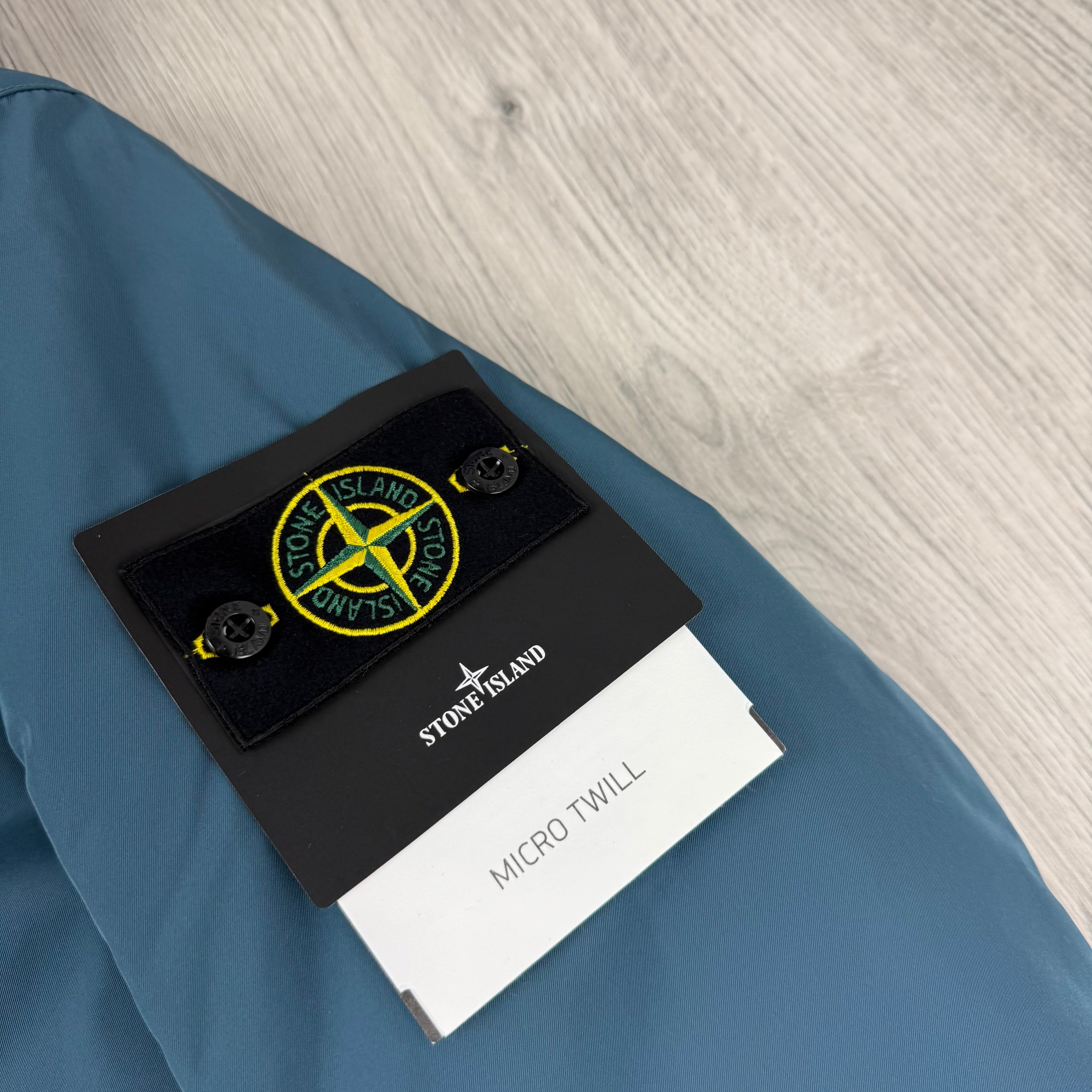 Stone Island Micro Twill Jacket - Petrol