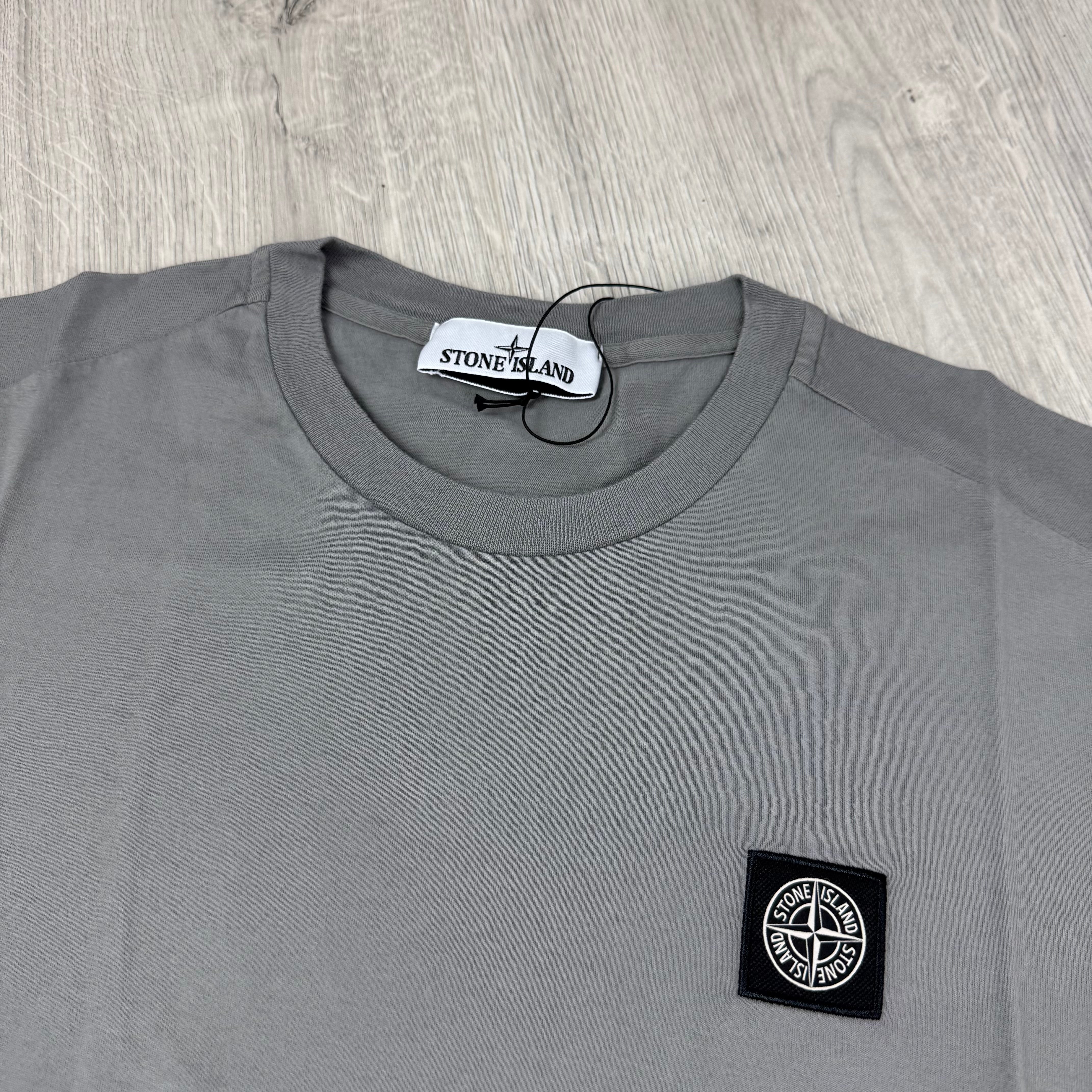 Stone Island Patch T-Shirt - Cement