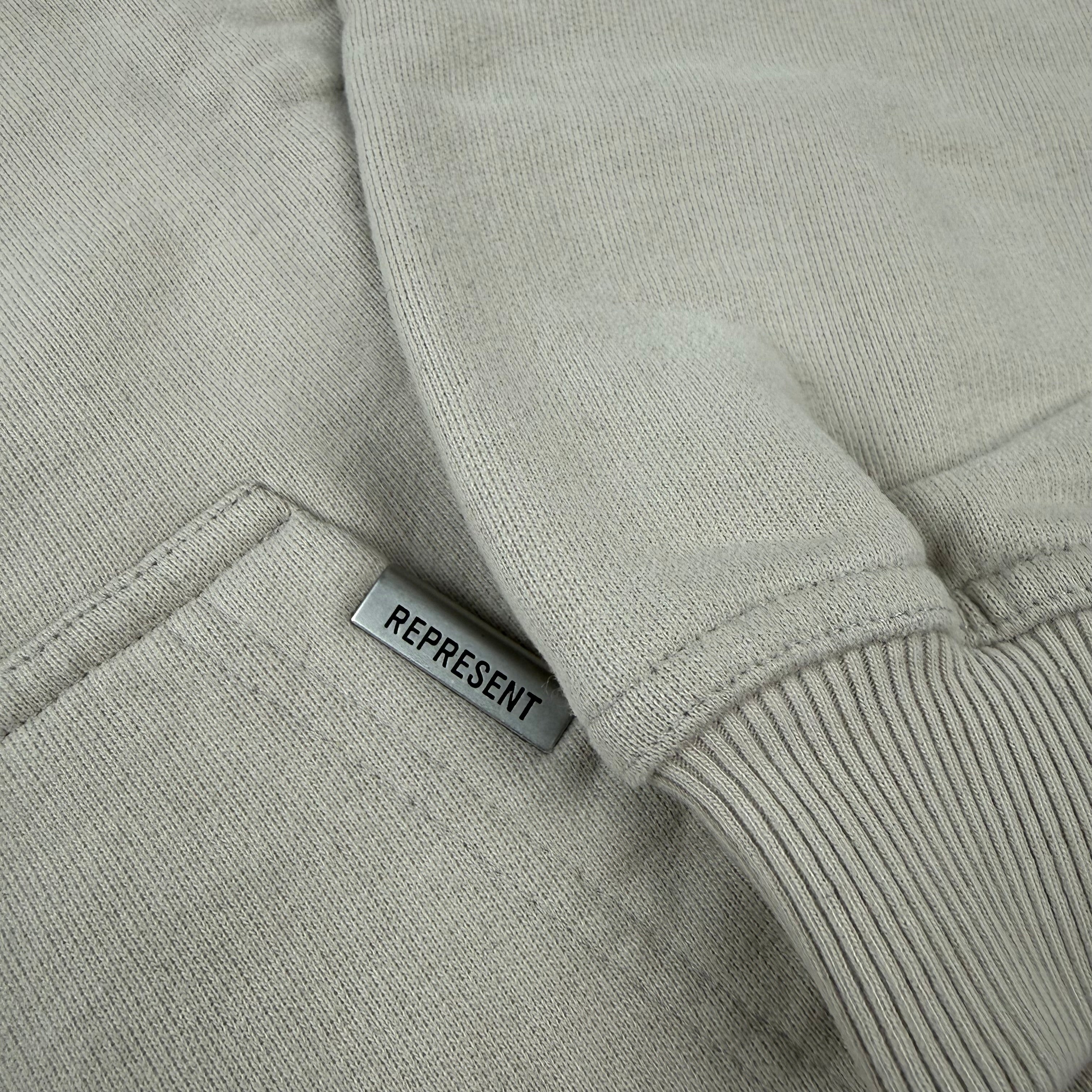 Represent 'Script' Hoodie - Concrete