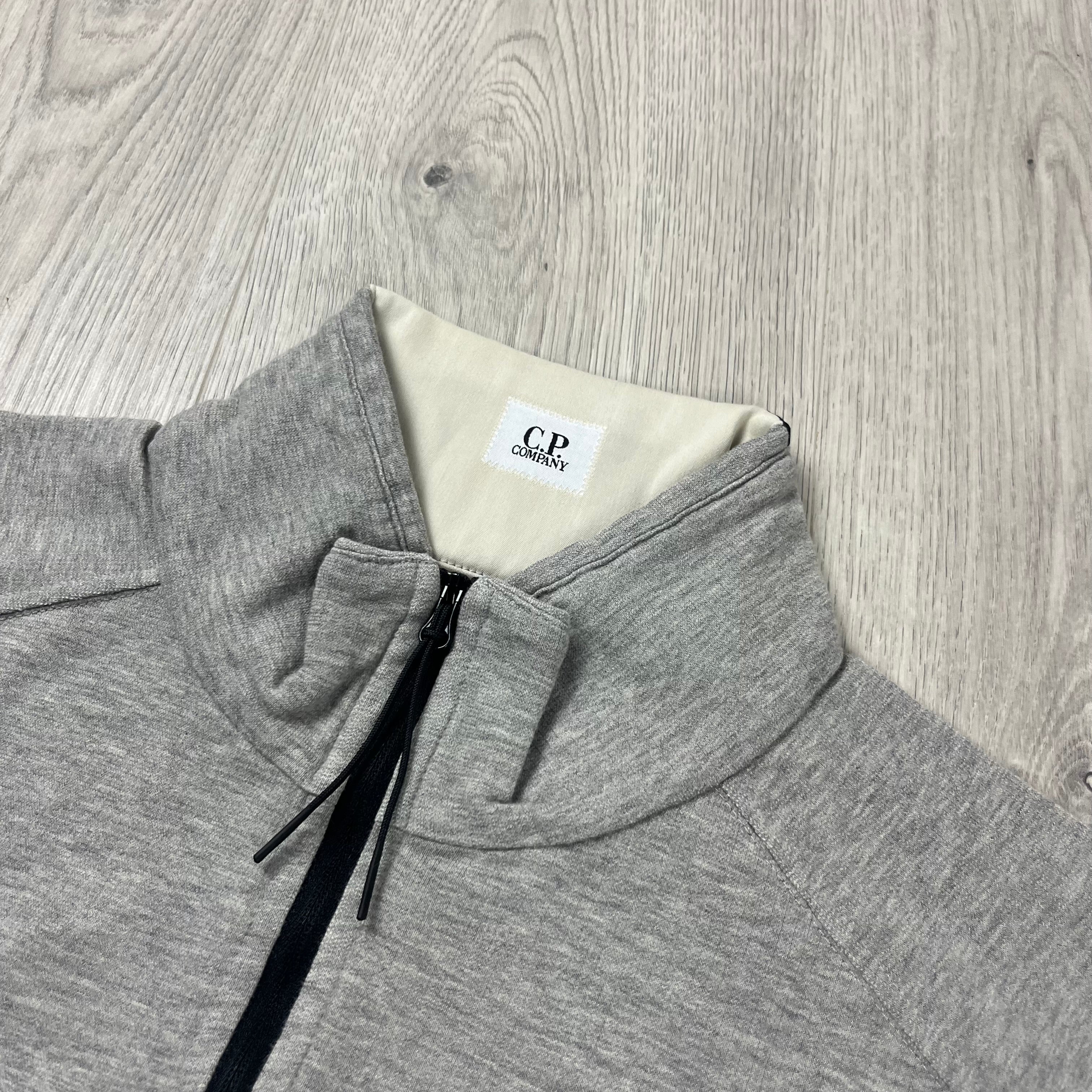 CP Company Light Fleece Zip Sweatshirt - Grey