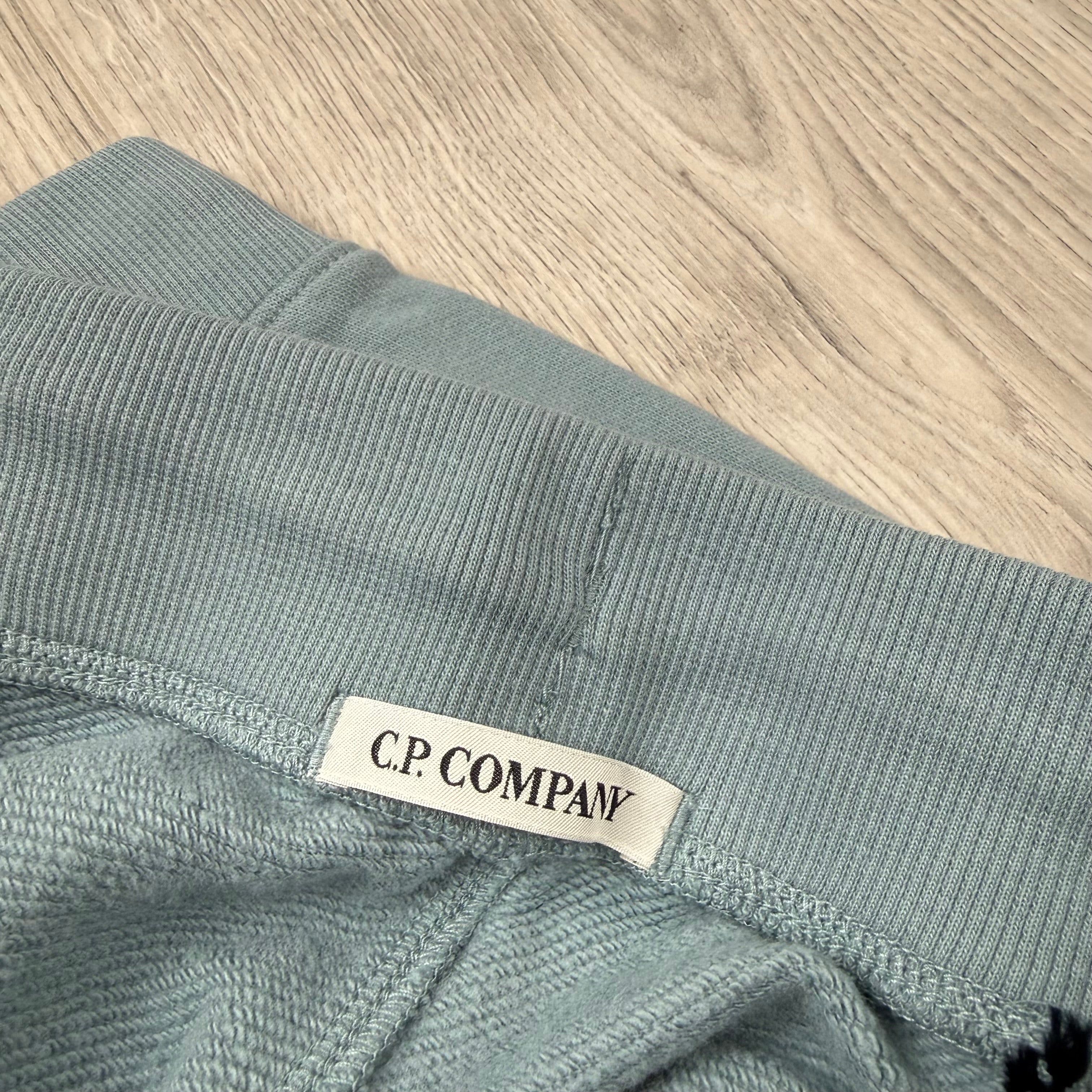 CP Company Raised Fleece Sweatpants - Silver Blue