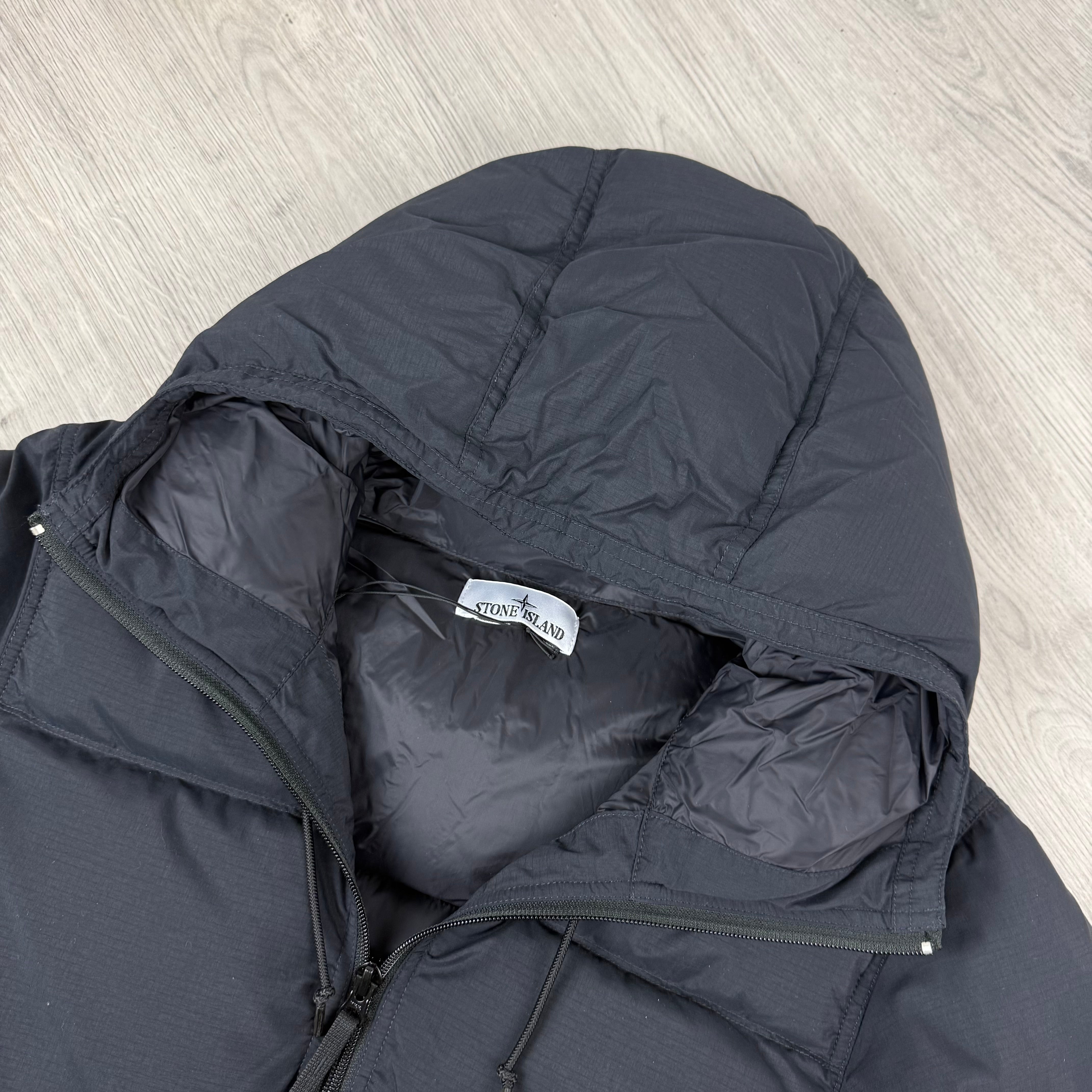 Stone Island Ripstop Down Jacket - Black