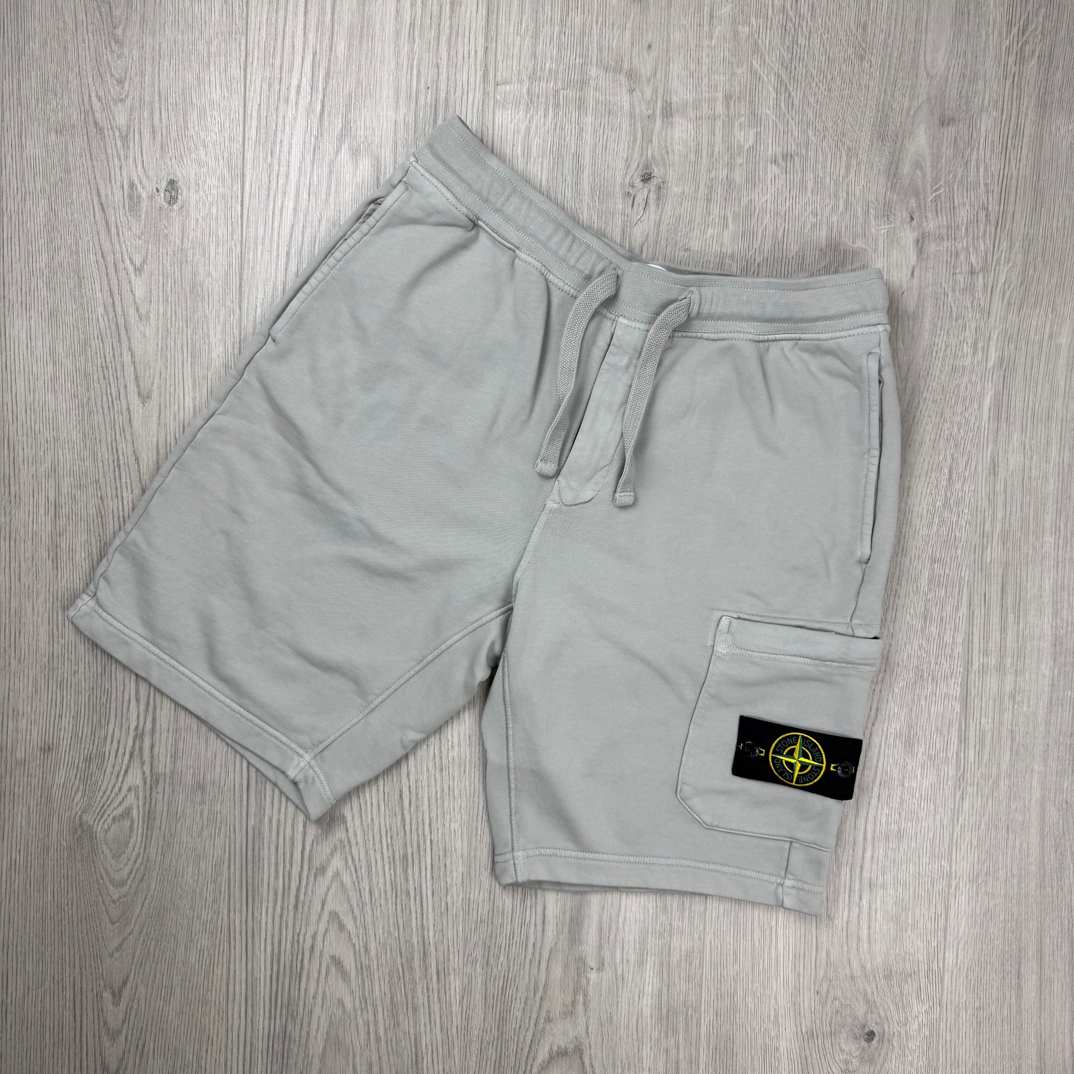 Stone Island Jersey Shorts - Pearl Grey