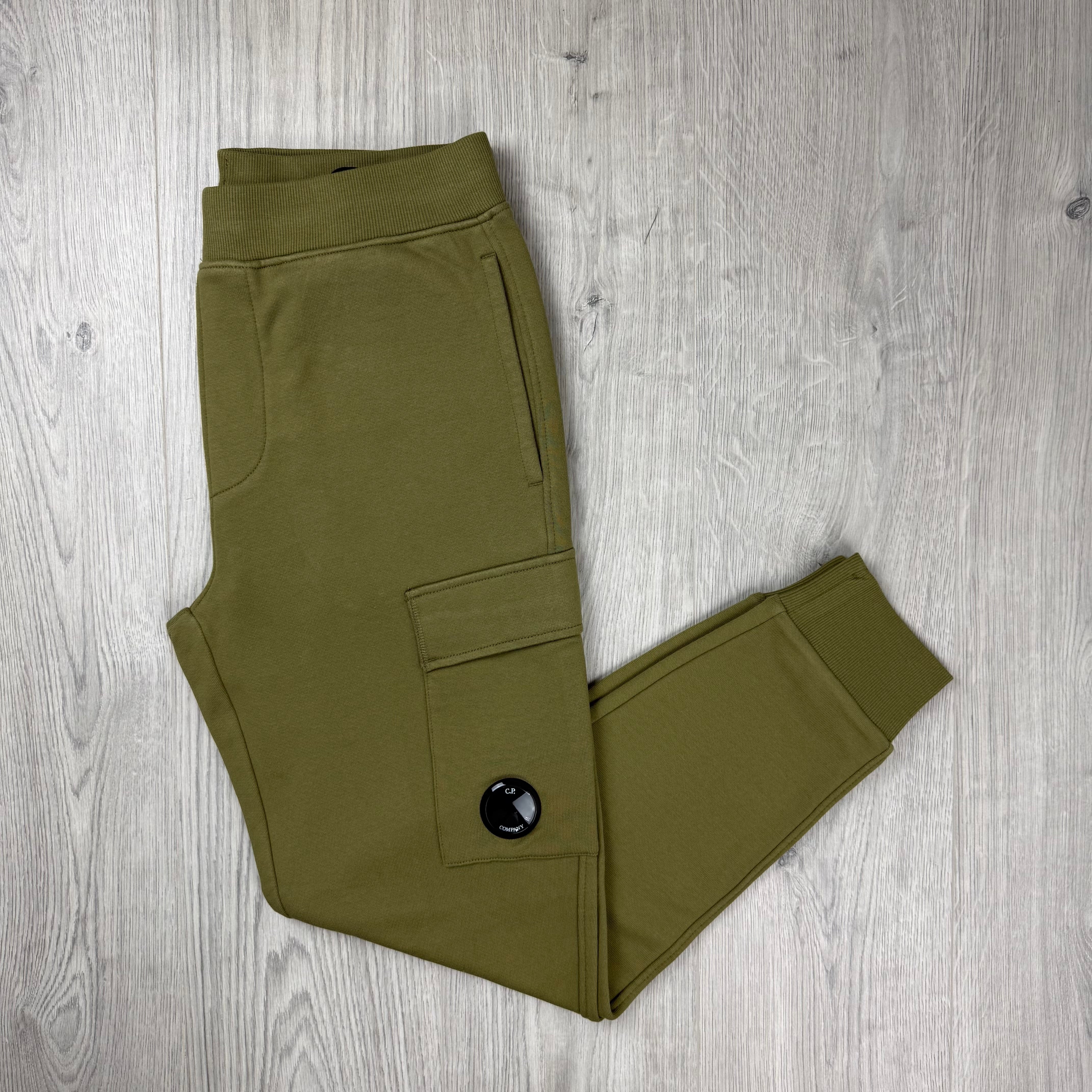 CP Company Raised Fleece Sweatpants - Dried Herb