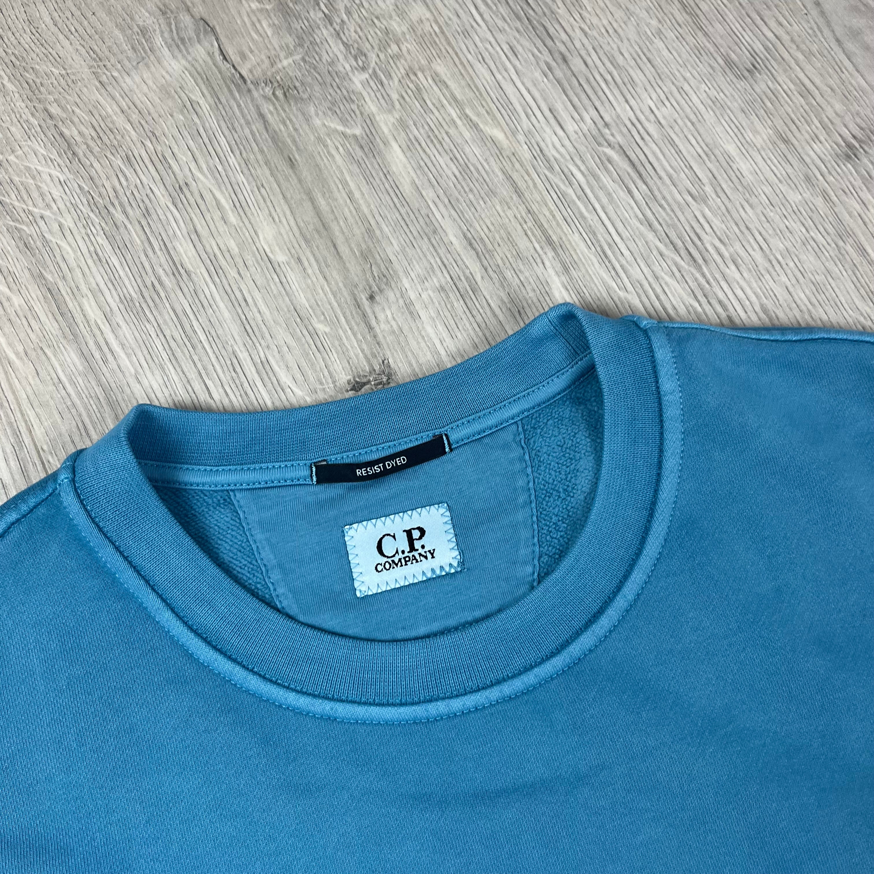 CP Company Patch Sweatshirt - Aegean Blue