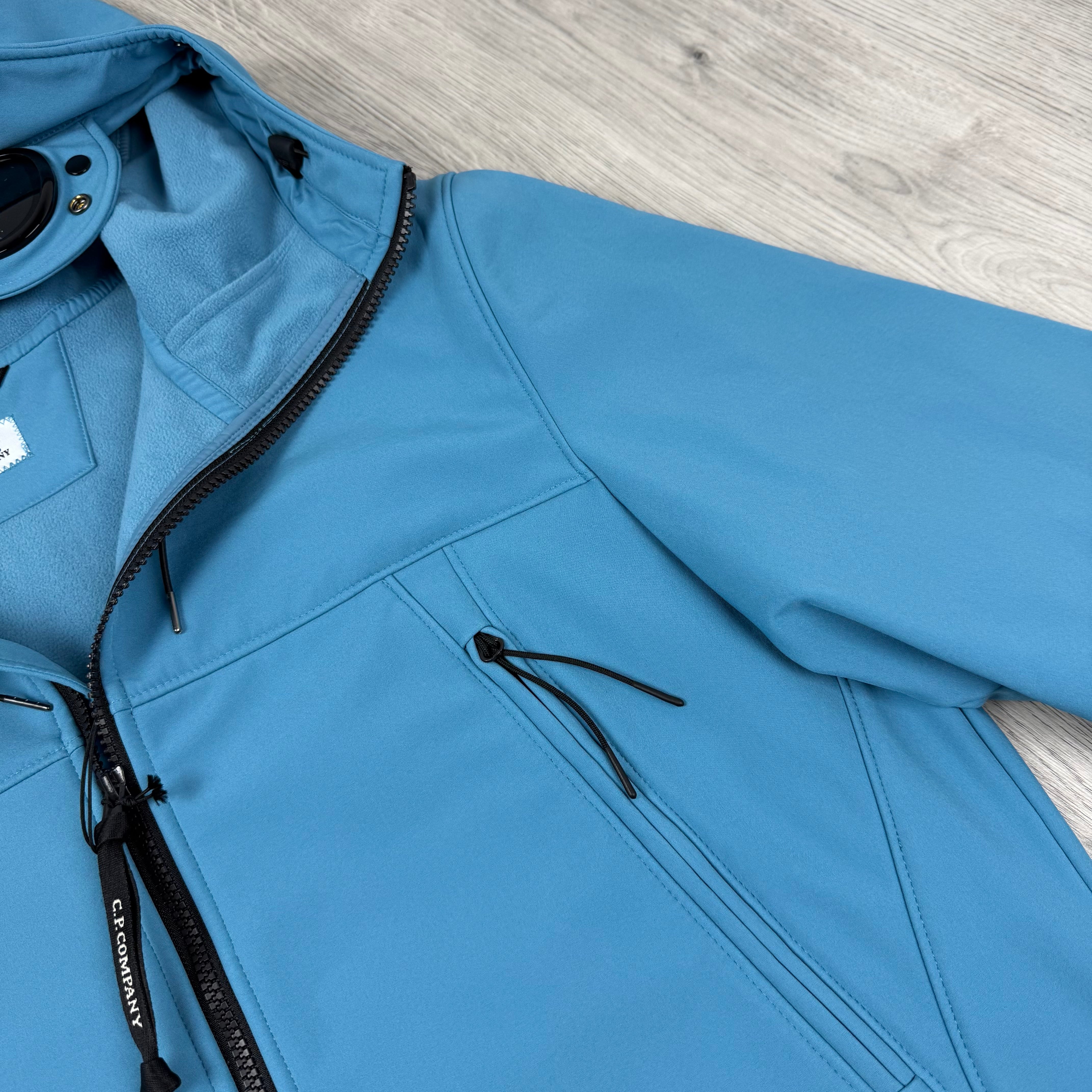 CP Company Shell Goggle Jacket - Aegean Blue