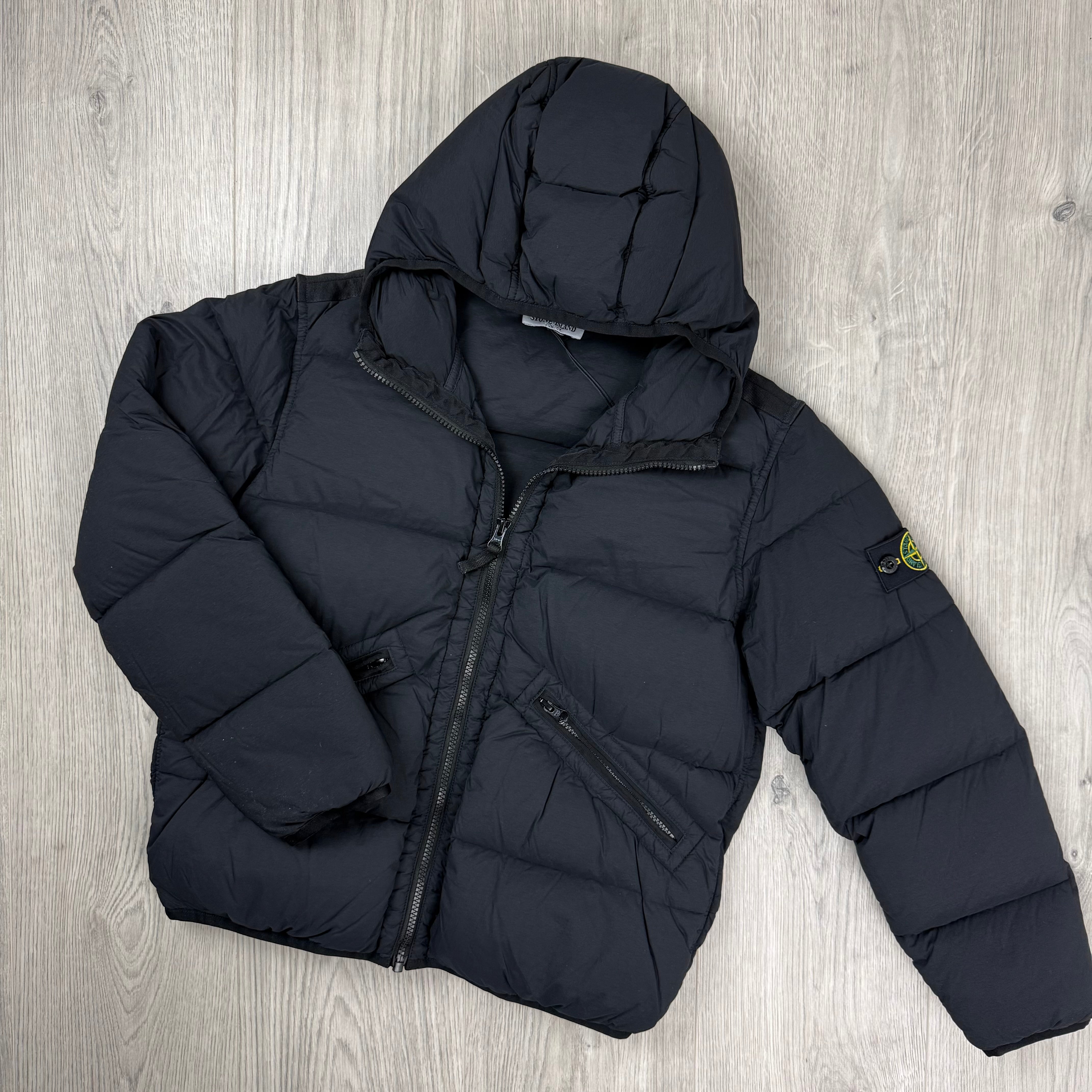 Stone Island Junior Down Jacket - Black