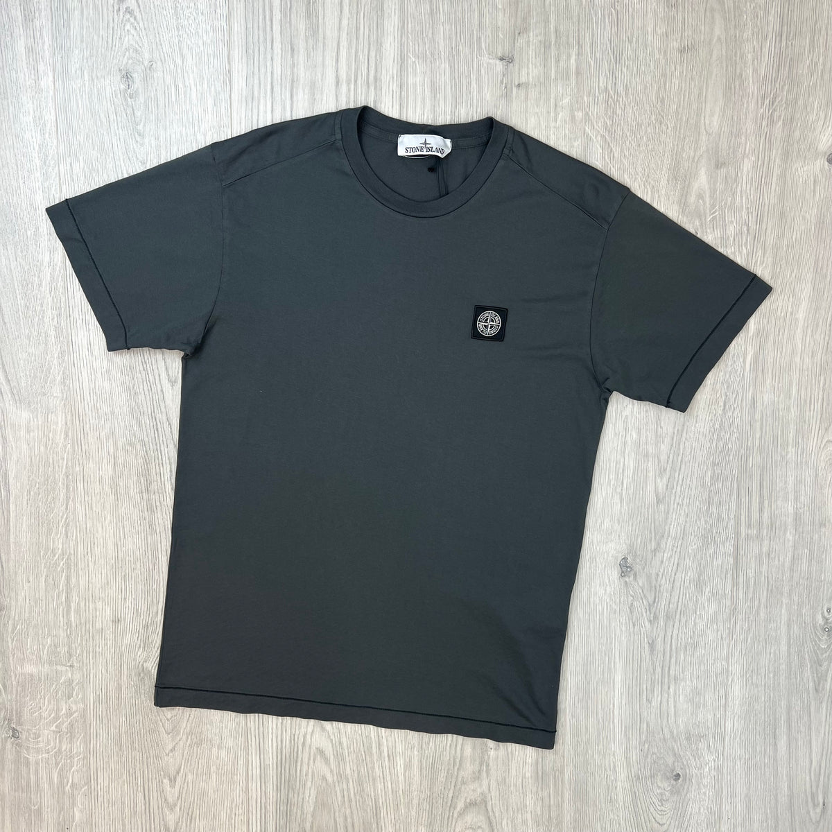 Stone Island Patch T-Shirt - Lead Grey
