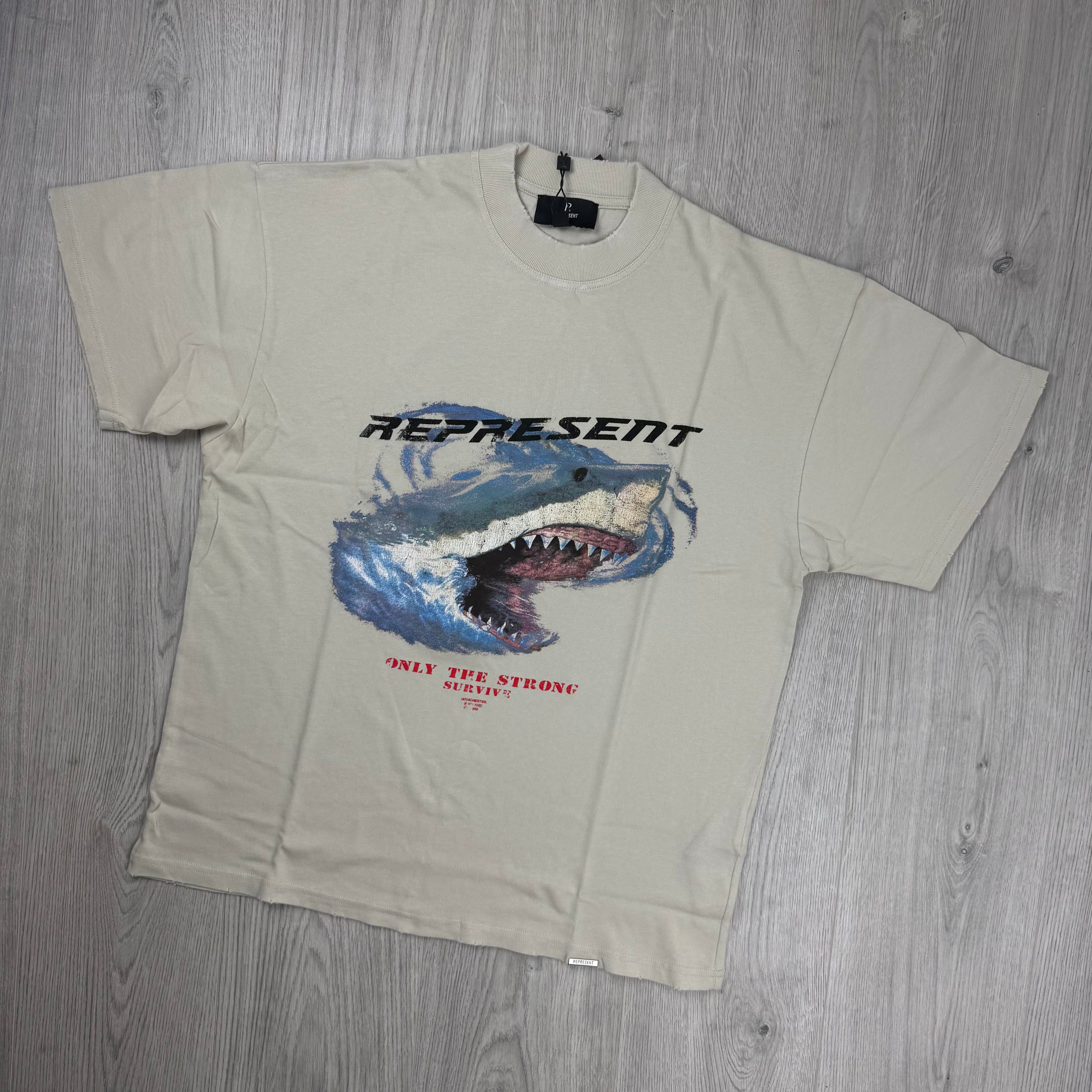 Represent 'Only The Strong' T-Shirt - Vintage White