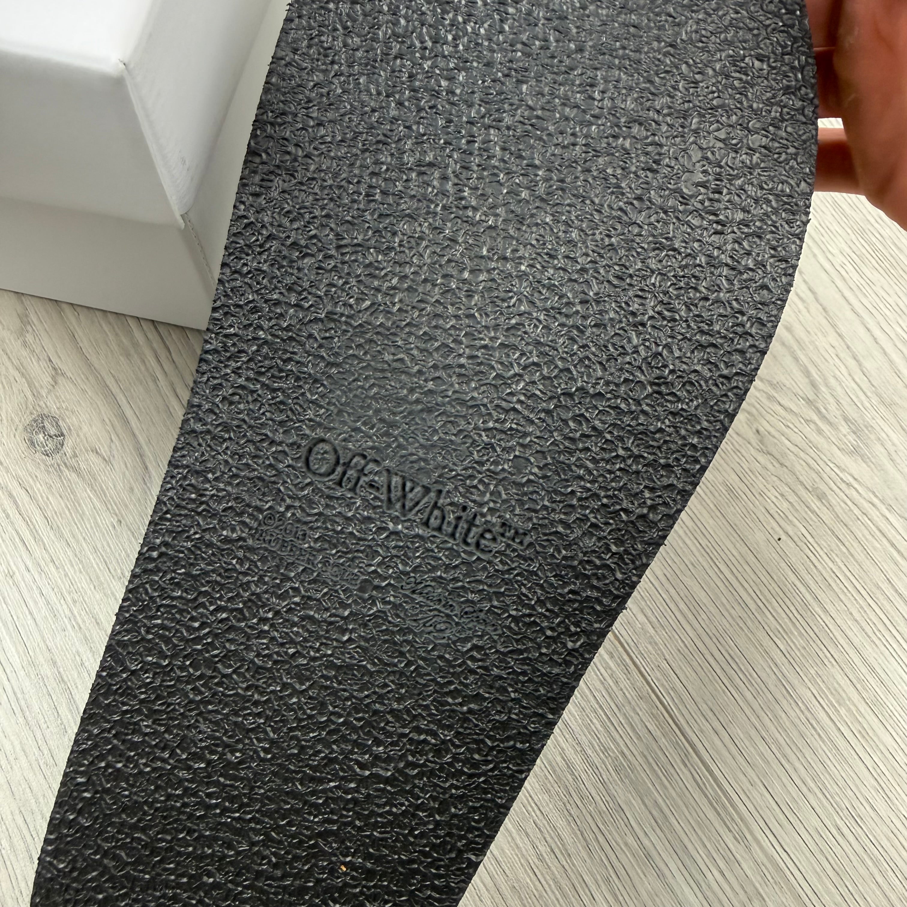 Off-White 'Industrial Belt' Slides - Black