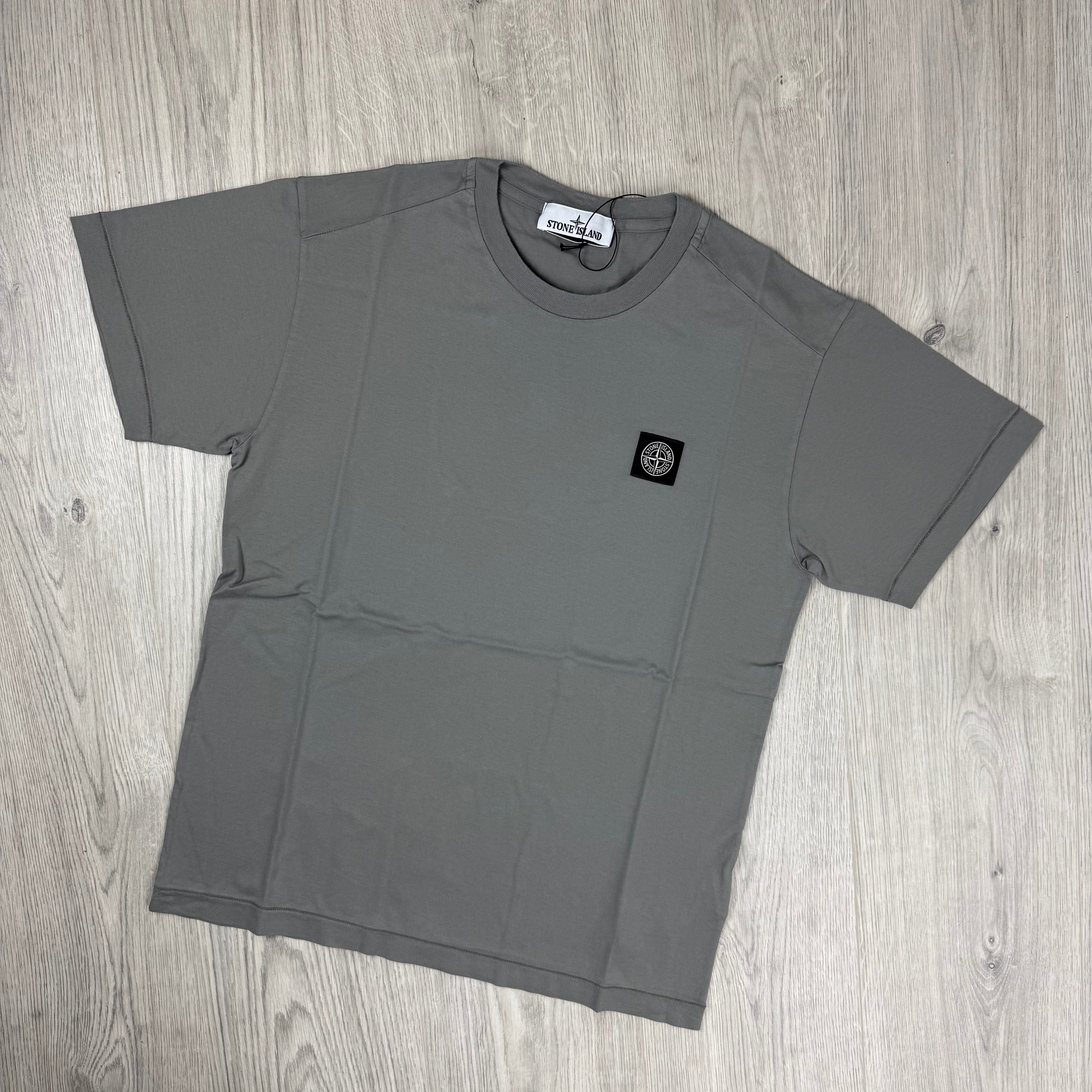 Stone Island Patch T-Shirt - Cement