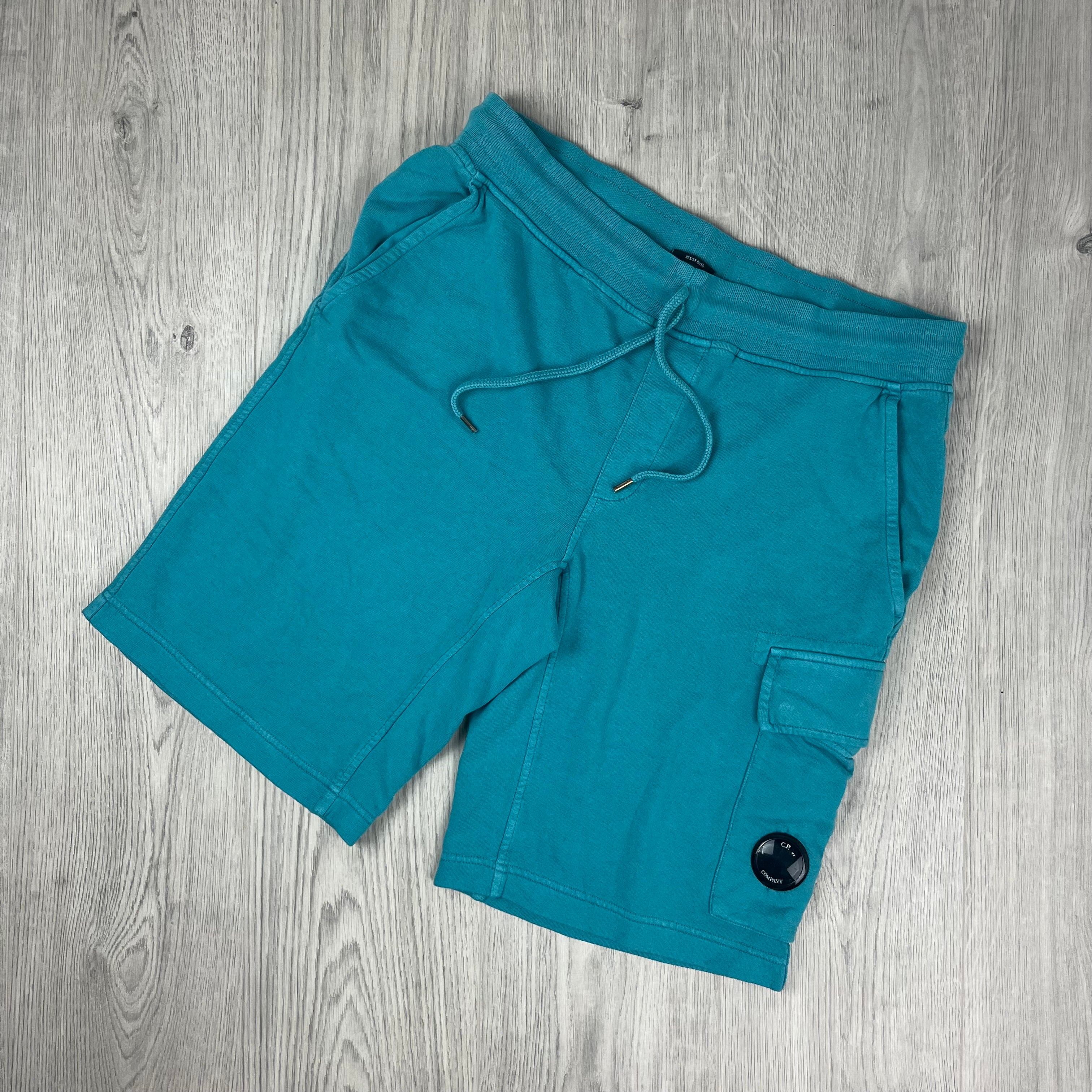 CP Company Jersey Shorts - Tile Blue