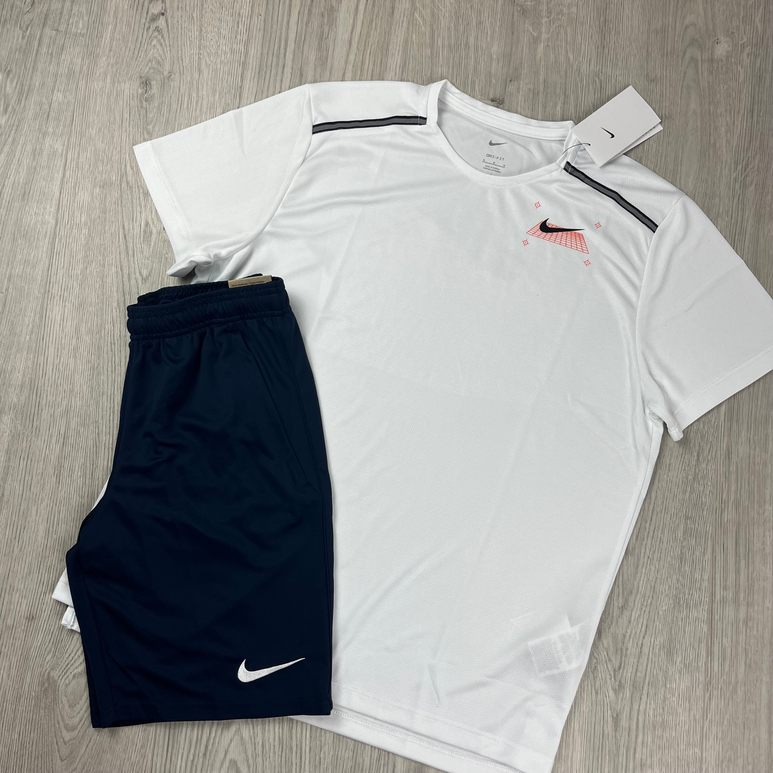 Nike Miler Pocket Set - White/Navy