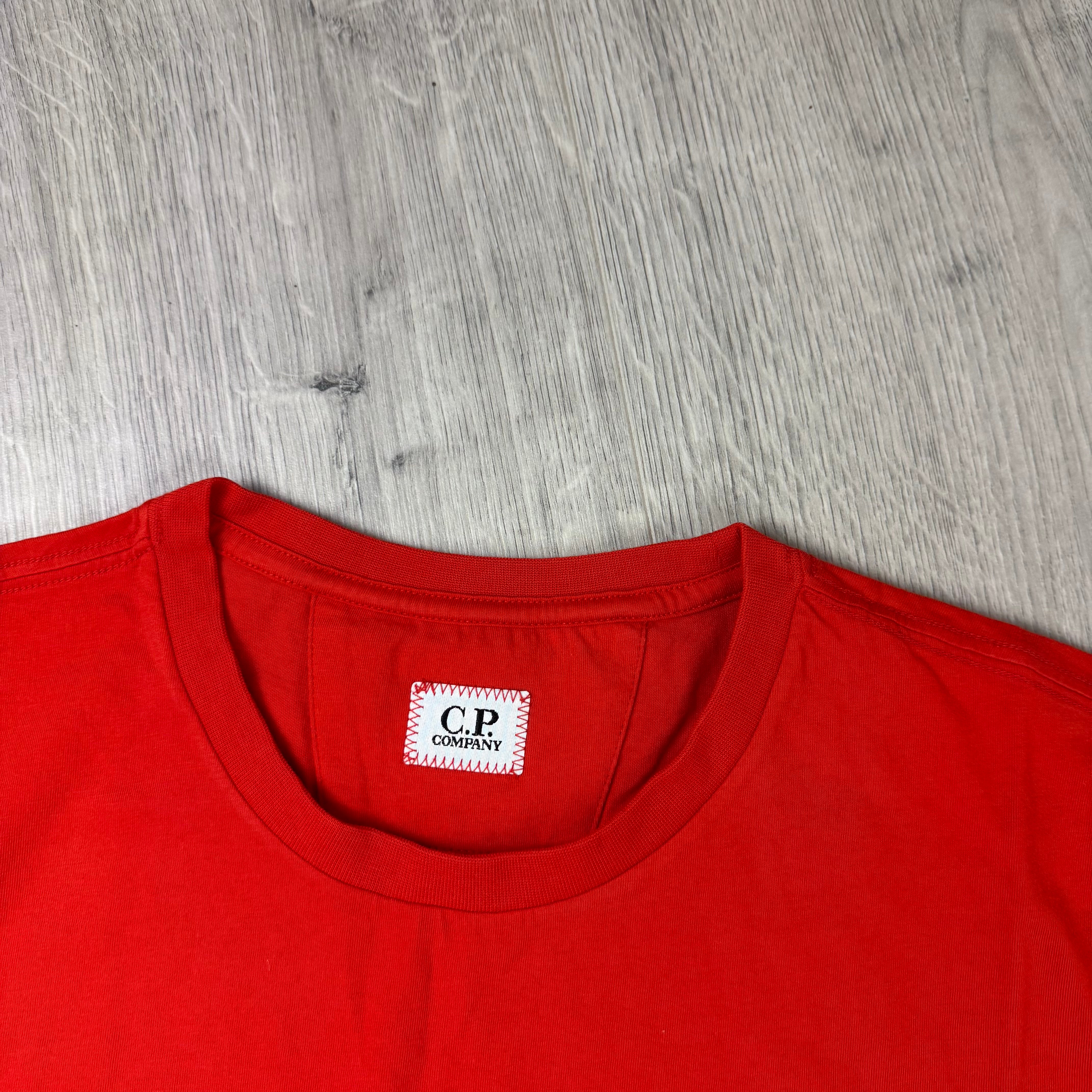 CP Company Stamp T-Shirt - Fiery Red