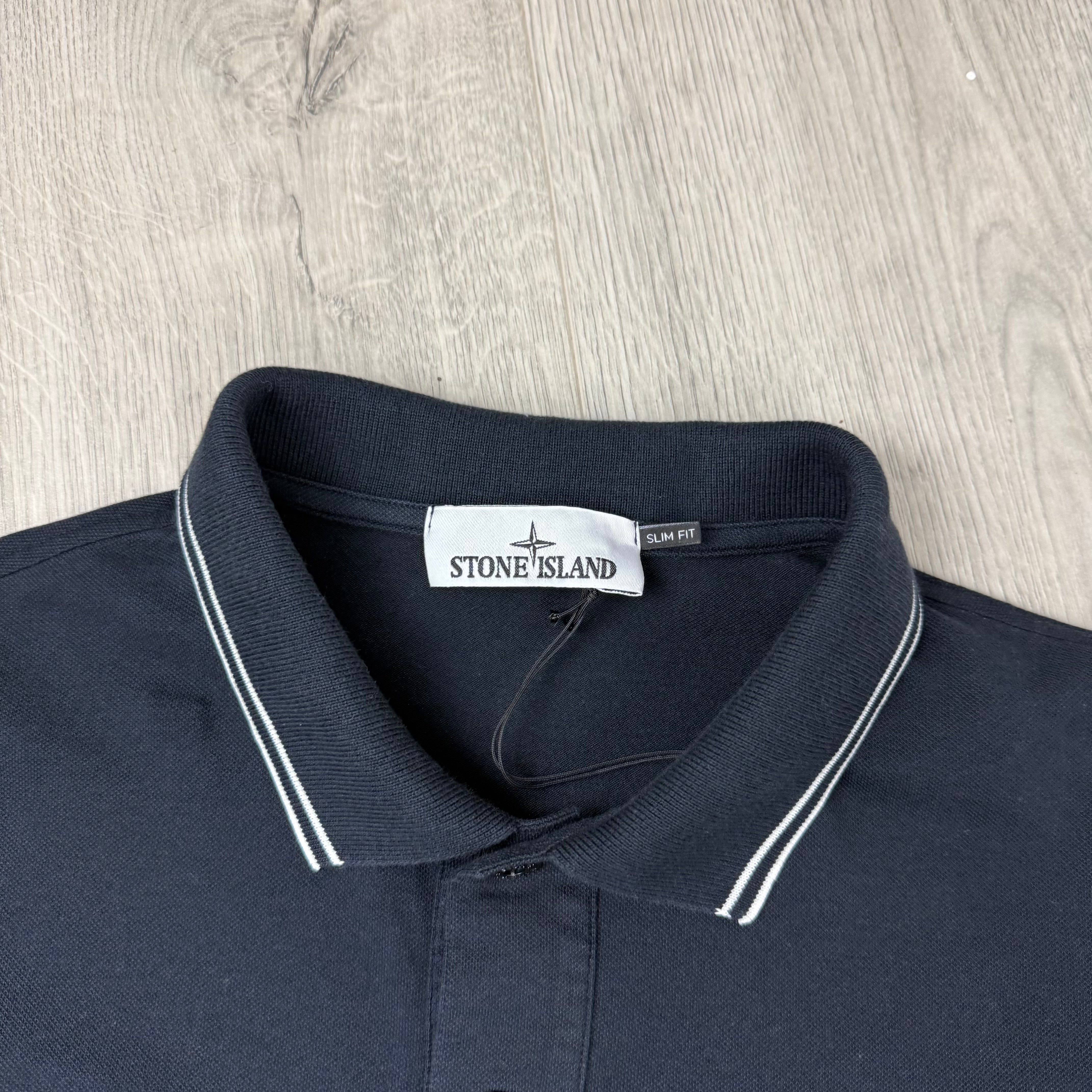 Stone Island Patch Polo Shirt - Navy