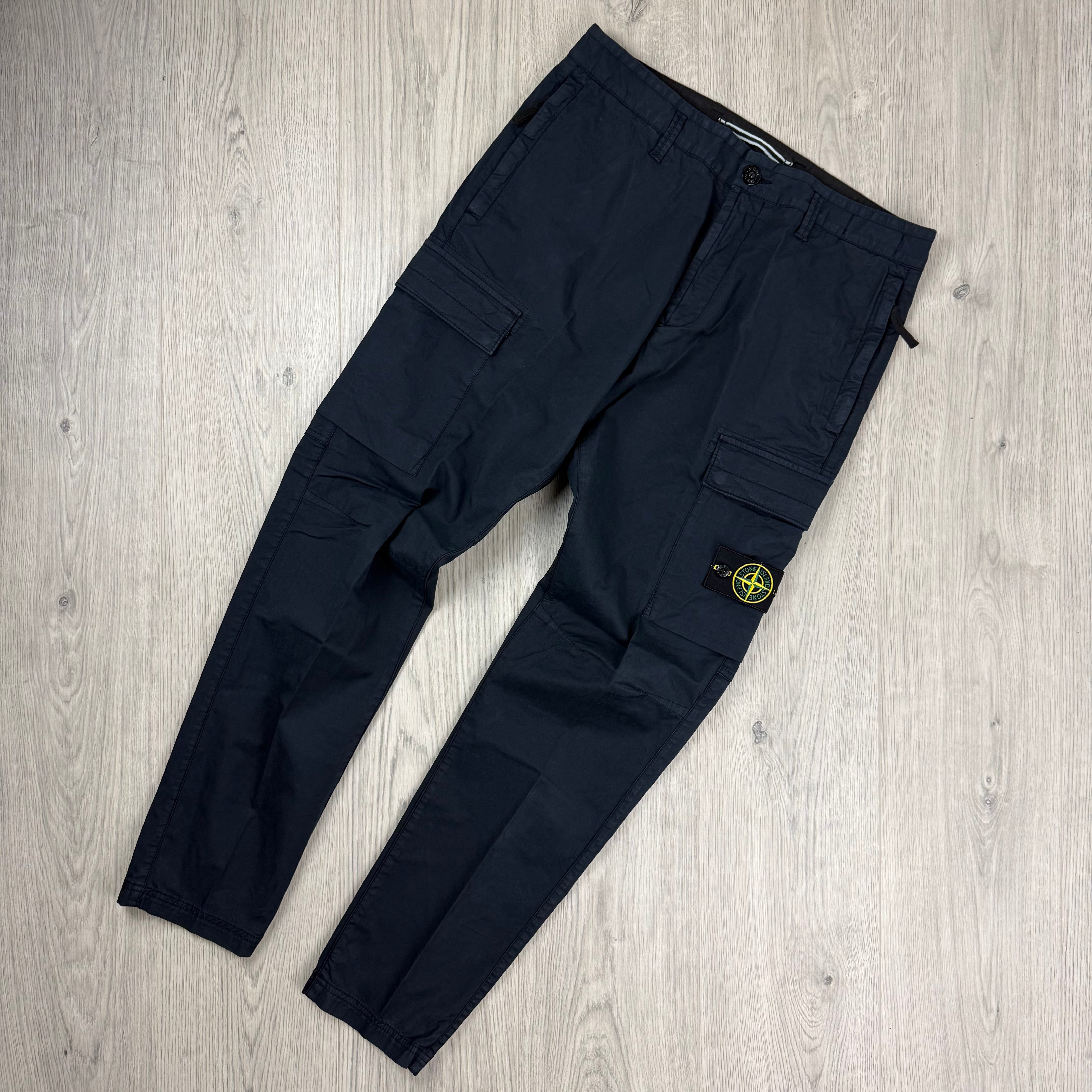 Stone Island Cargo Trousers - Navy