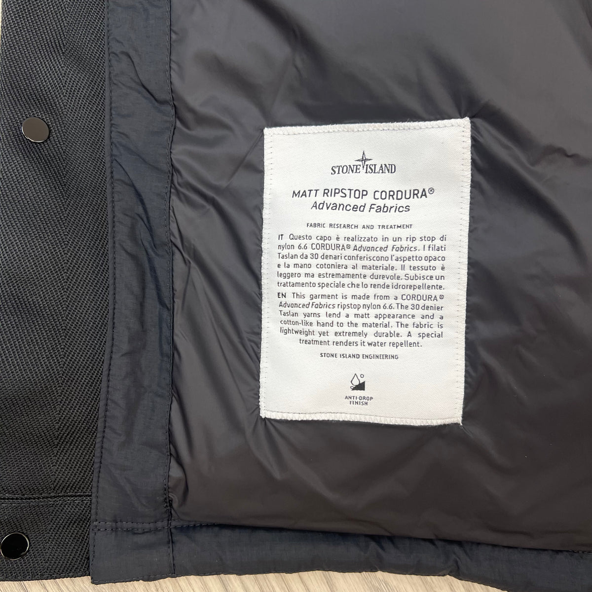 Stone Island Ripstop Down Gilet - Black