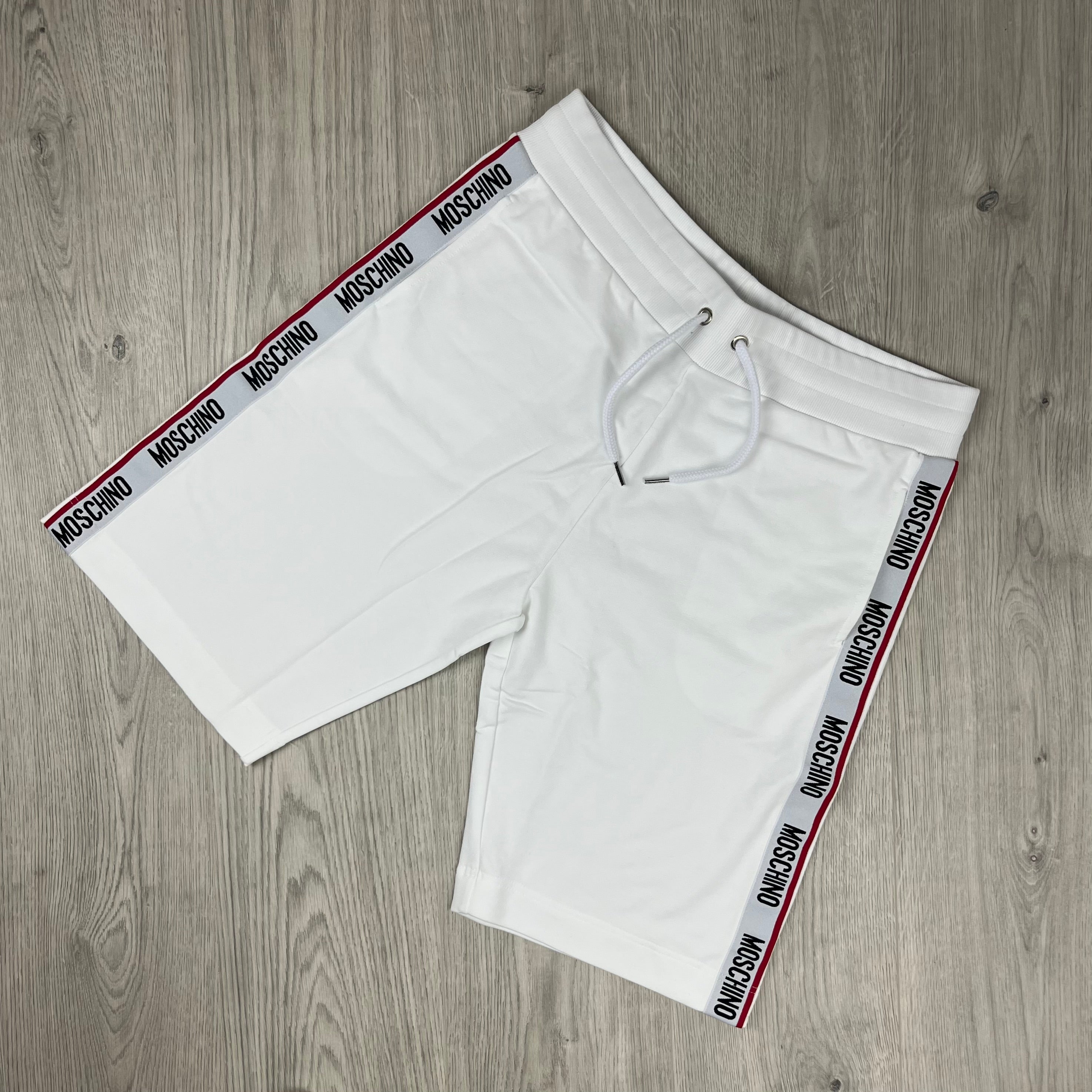 Moschino Tape Jersey Shorts - White