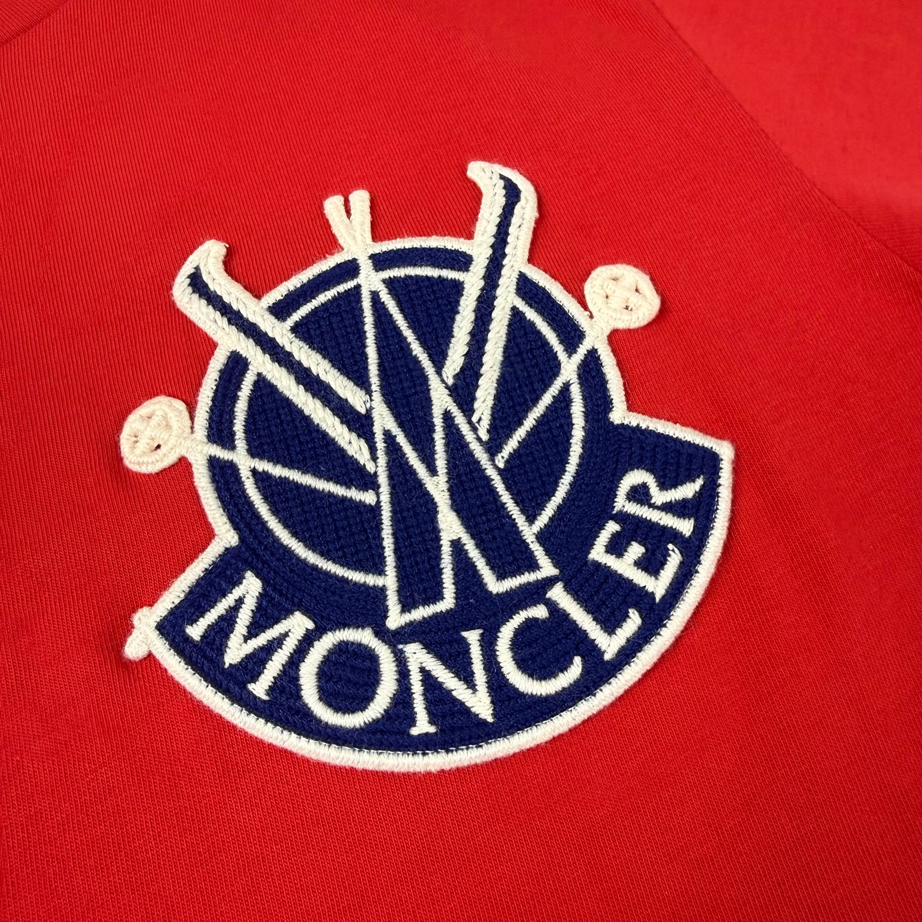 Moncler Embroidered T-Shirt - Red