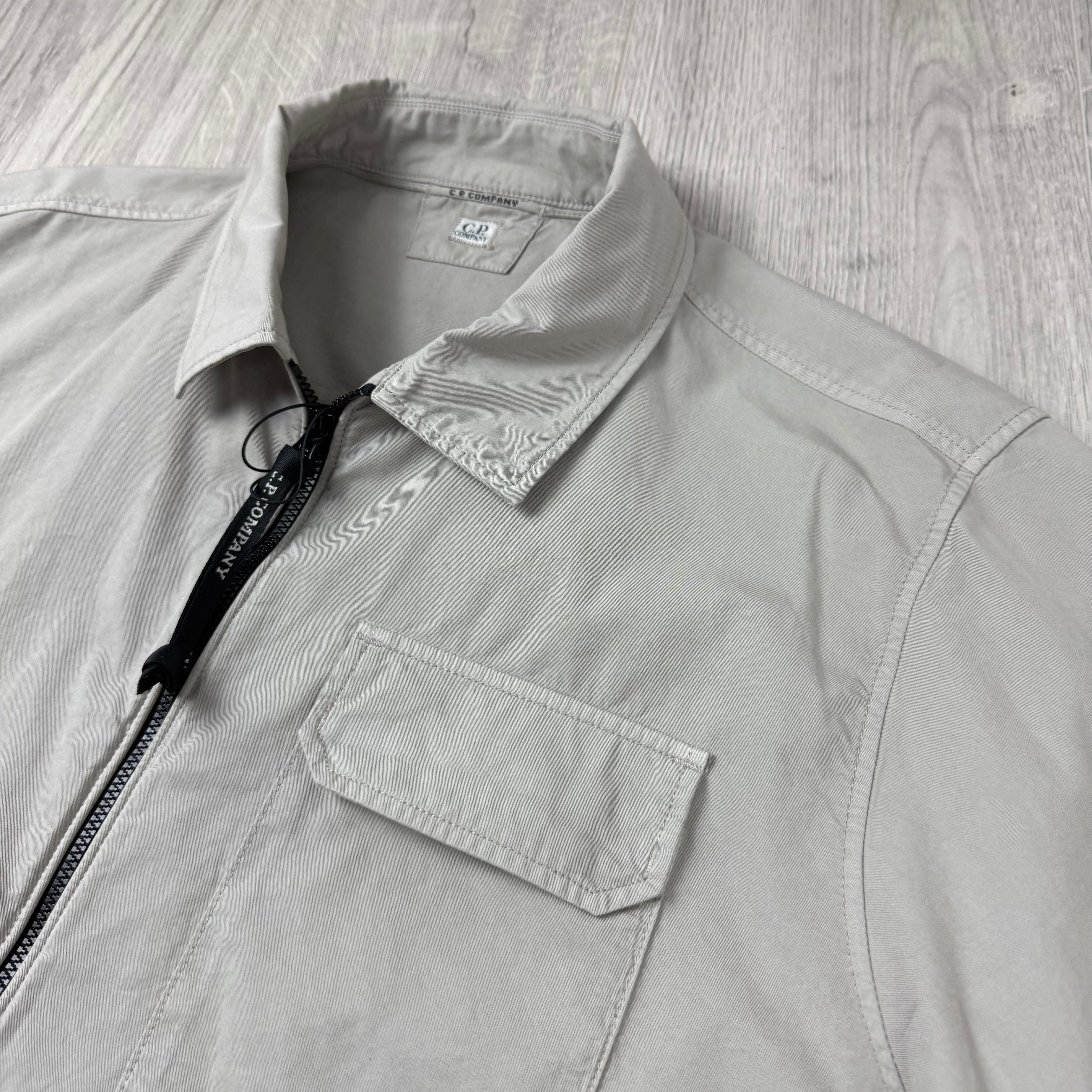 CP Company Zip Overshirt - Dove