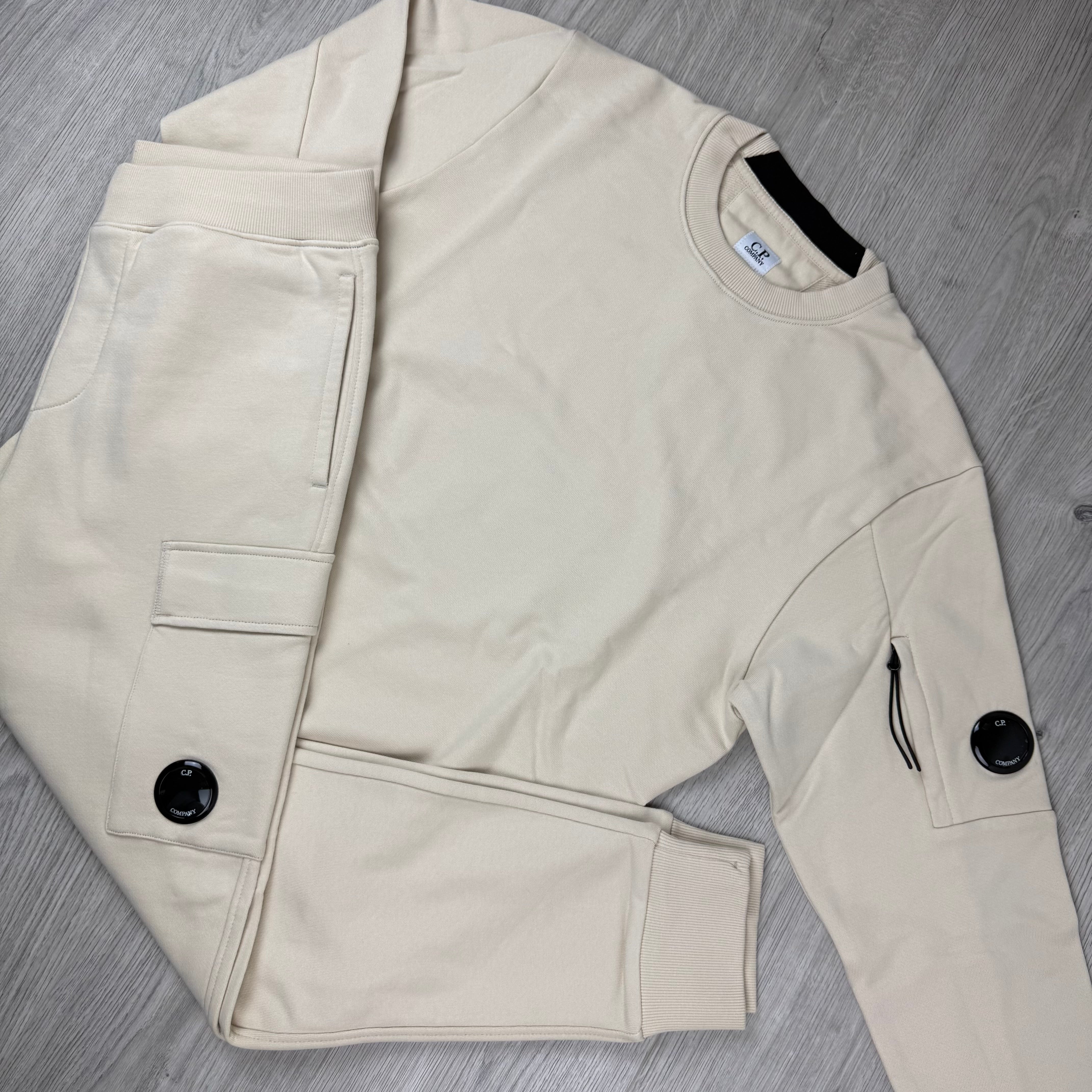 CP Company Raised Fleece Tracksuit - Frozen Dew