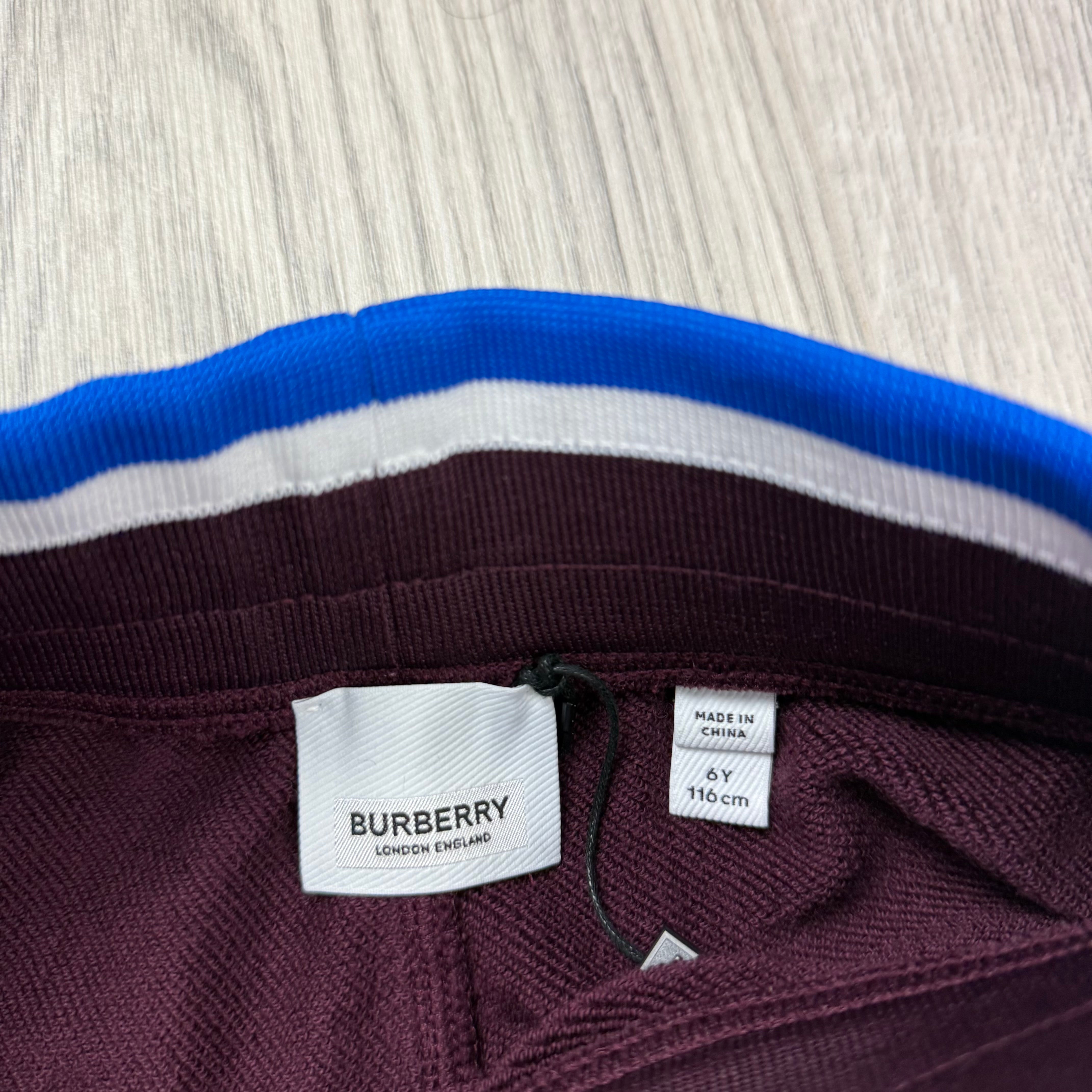 Burberry Junior Sweatpants - Burgundy