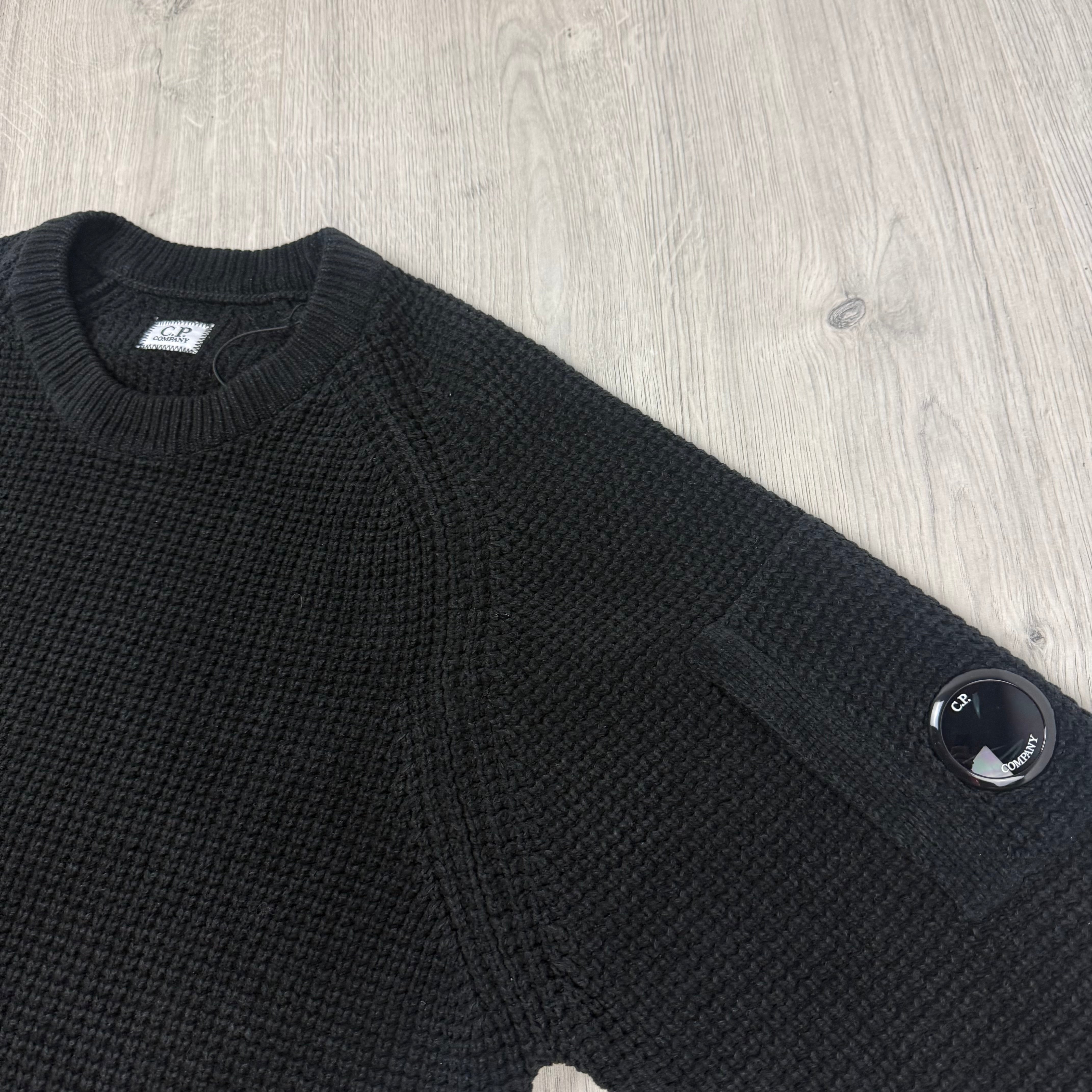 CP Company Chenille Knit Sweatshirt - Black