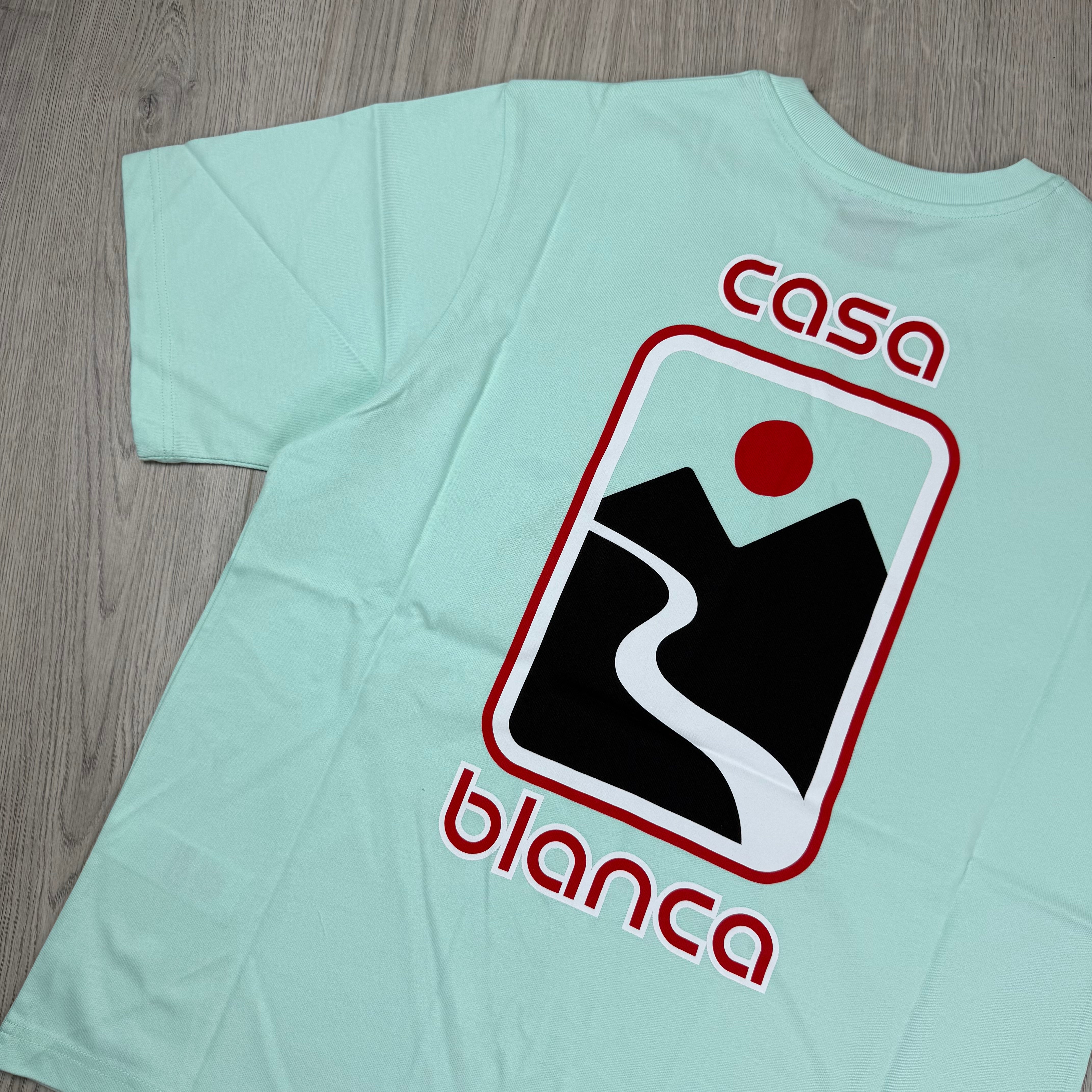 Casablanca 'Sunset Valley' T-Shirt - Mint