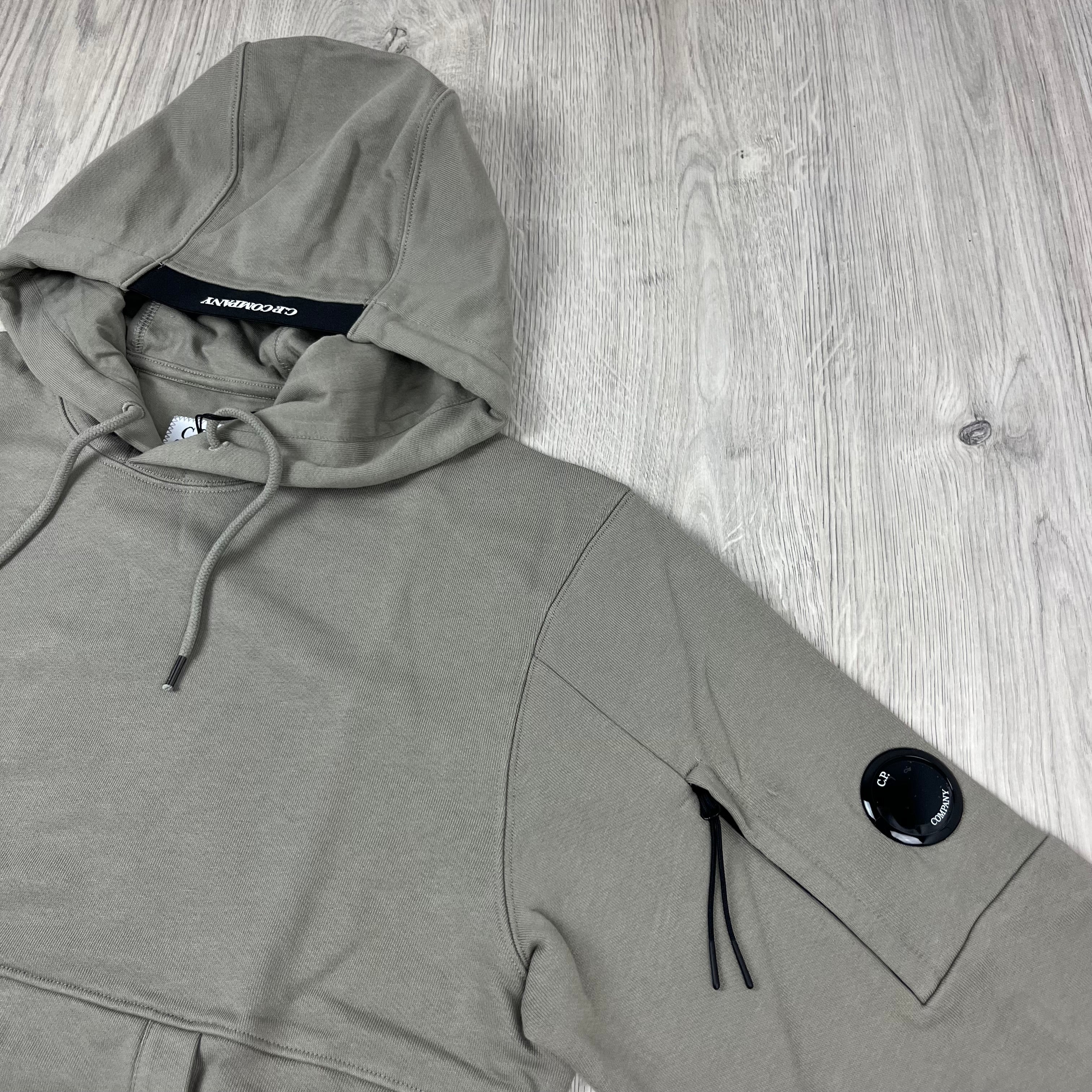 CP Company Raised Fleece Hoodie - Fallen Rock