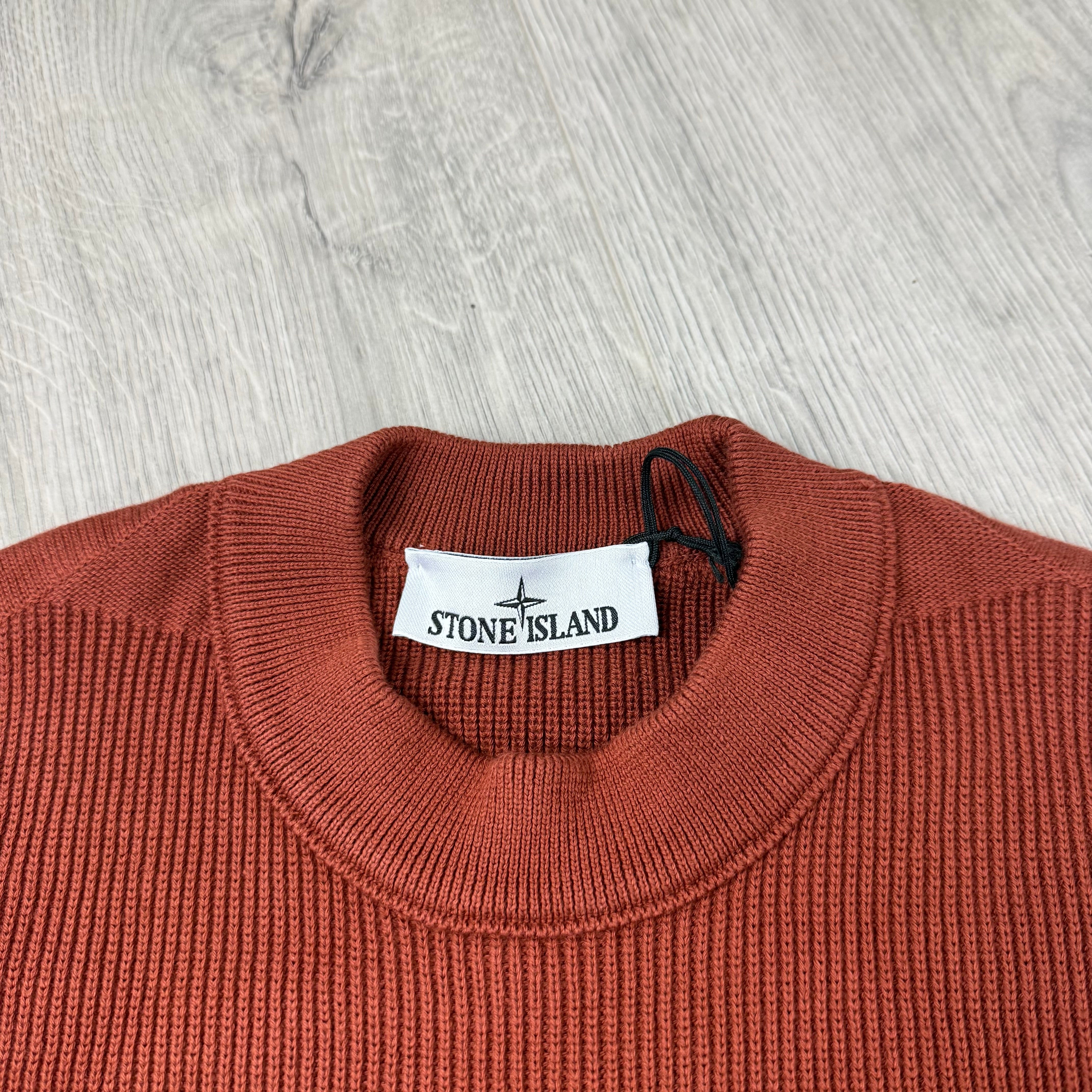 Stone Island Knit Sweatshirt - Brick Red
